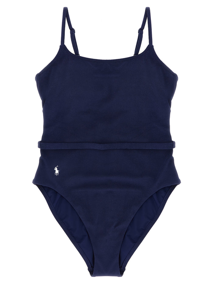 Kennedy One-Piece Swimsuit Blue Polyester Beachwear
