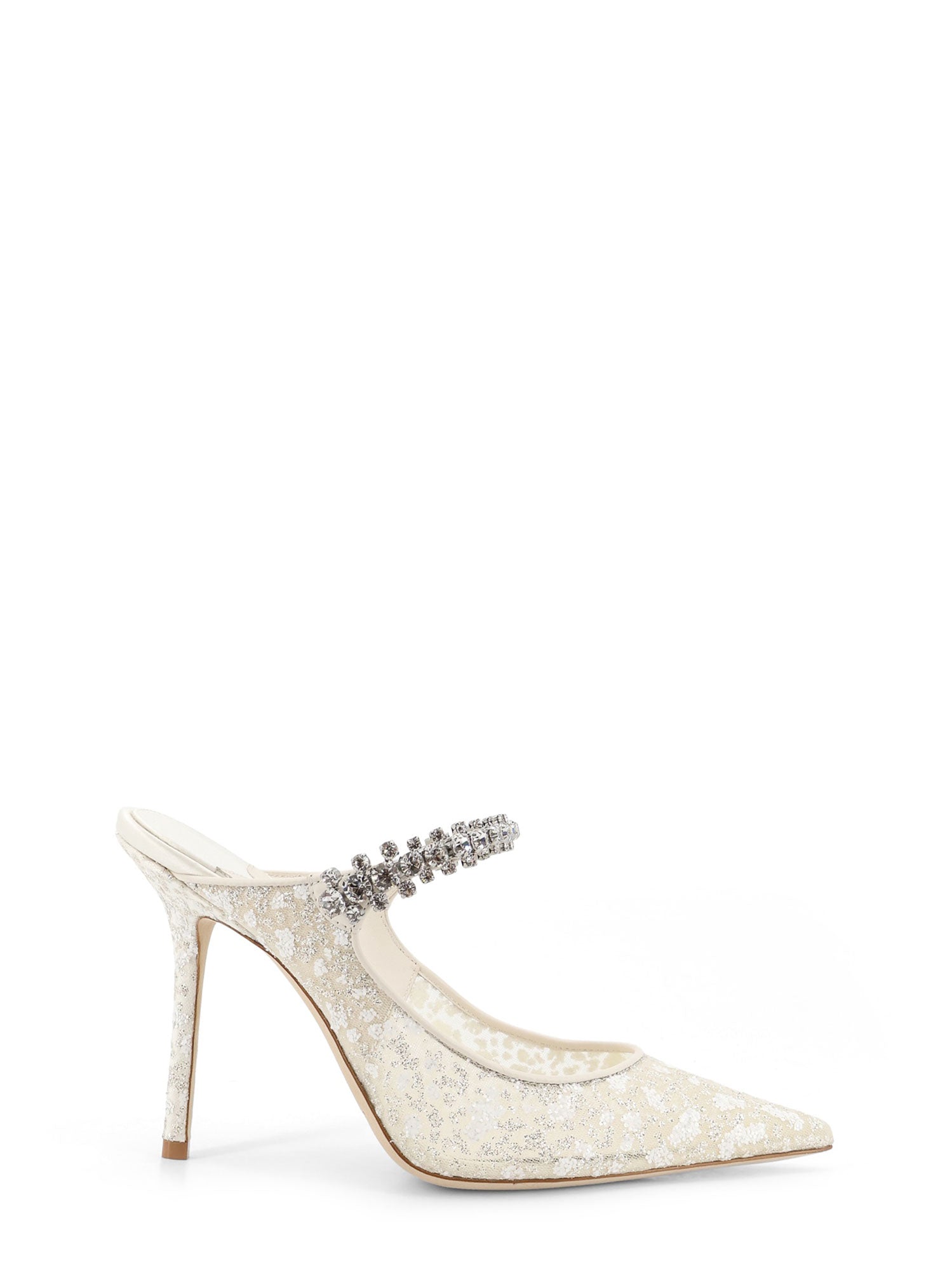 Jimmy Choo With Heel Silverwhite Pelle