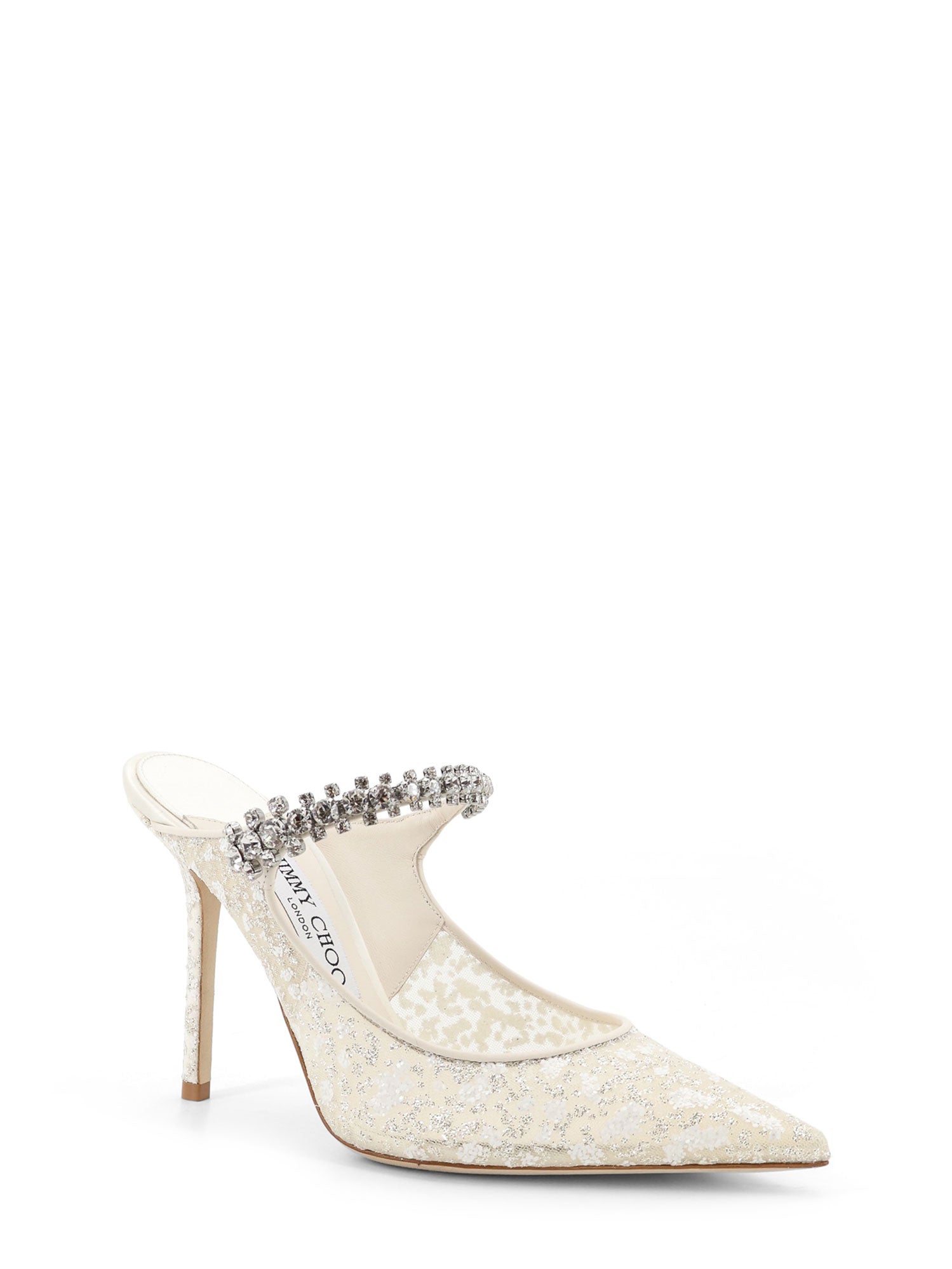 Jimmy Choo With Heel Silverwhite Pelle