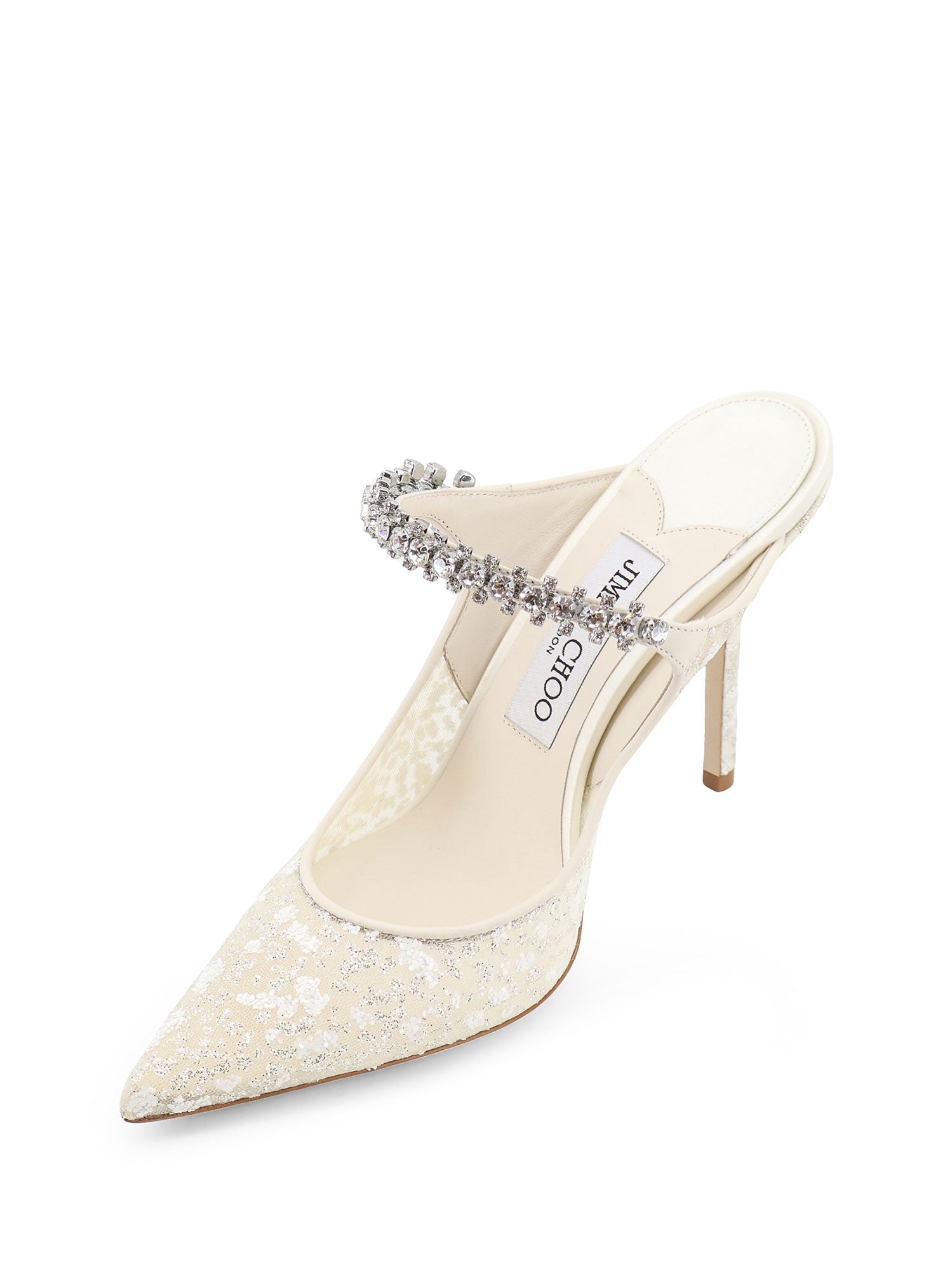 Jimmy Choo With Heel Silverwhite Pelle