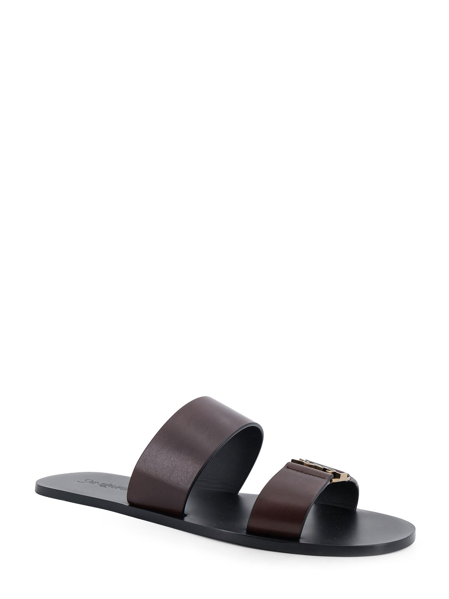 Saint Laurent Sandals Ultra Dark Brown Pelle