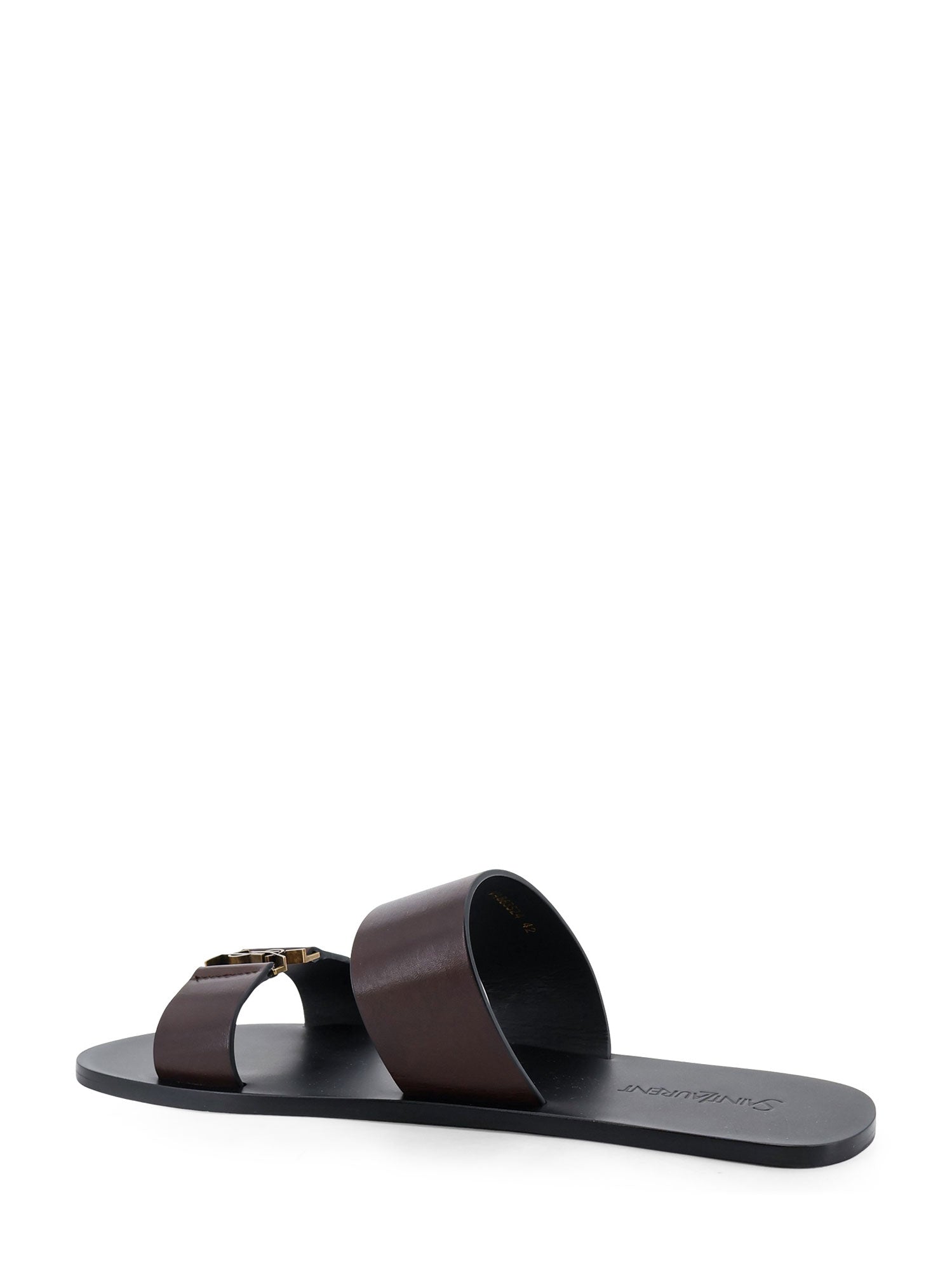 Saint Laurent Sandals Ultra Dark Brown Pelle