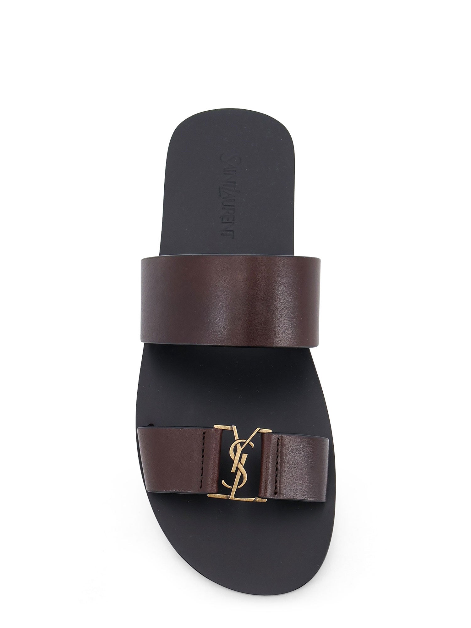 Saint Laurent Sandals Ultra Dark Brown Pelle
