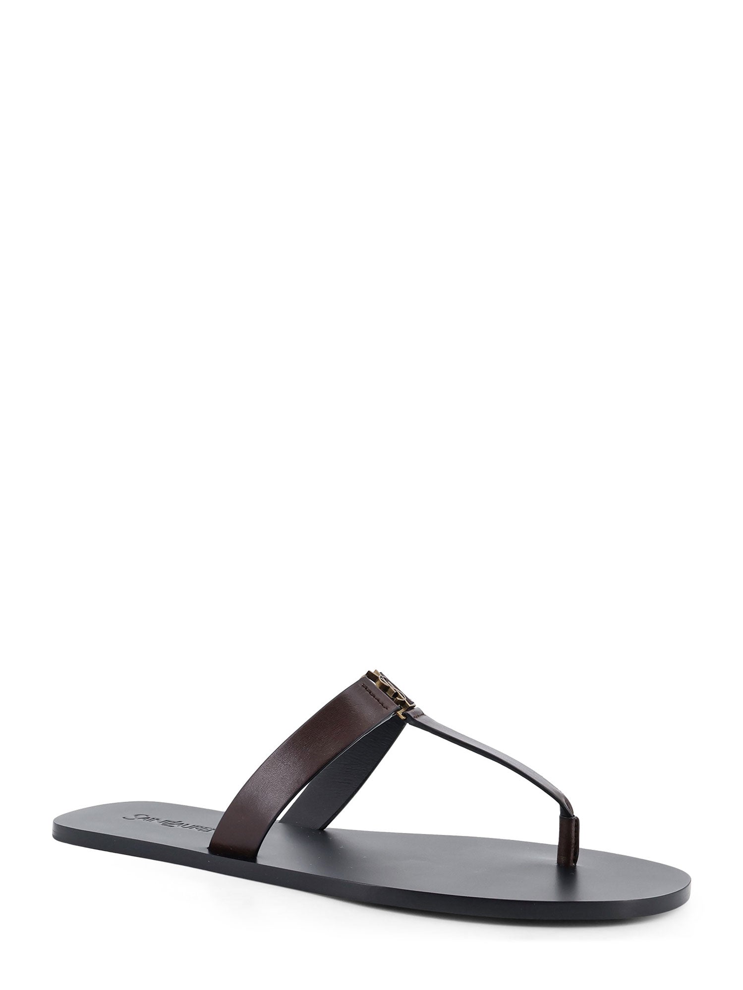 Saint Laurent Sandals Ultra Dark Brown Pelle