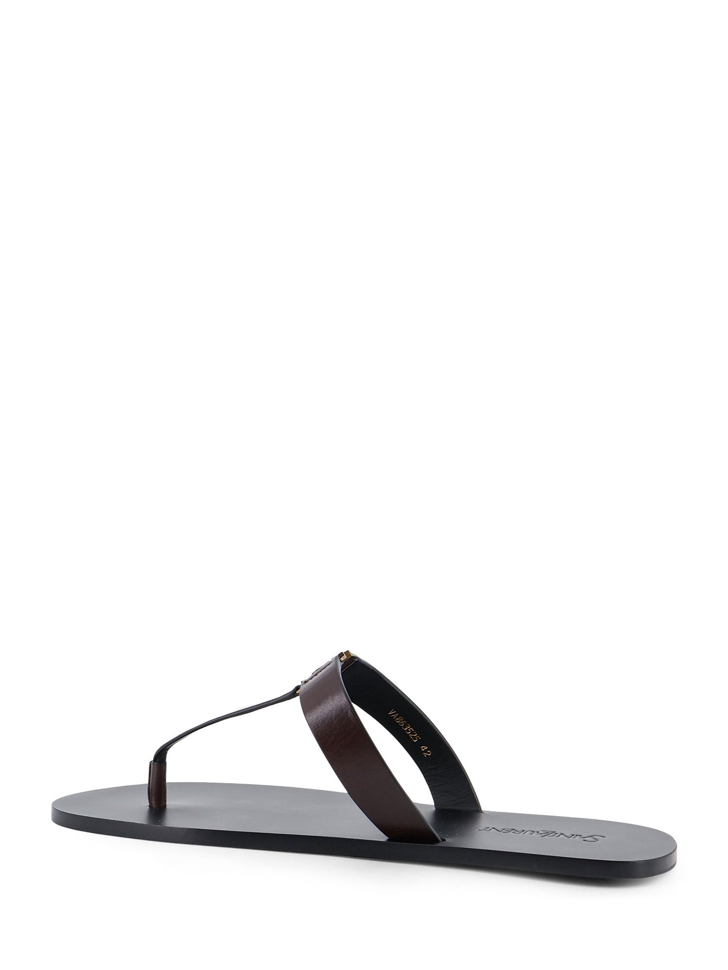 Saint Laurent Sandals Ultra Dark Brown Pelle
