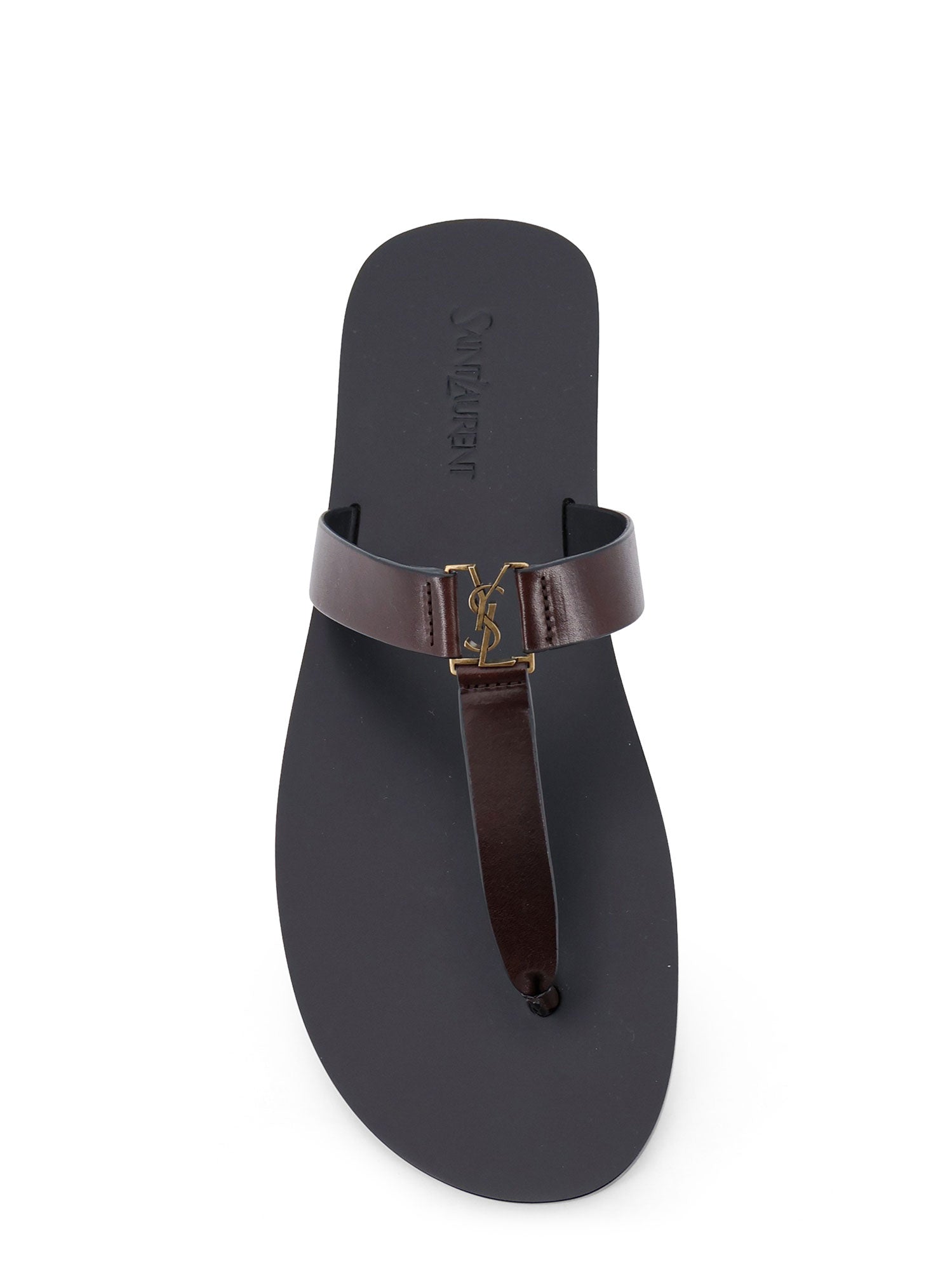 Saint Laurent Sandals Ultra Dark Brown Pelle