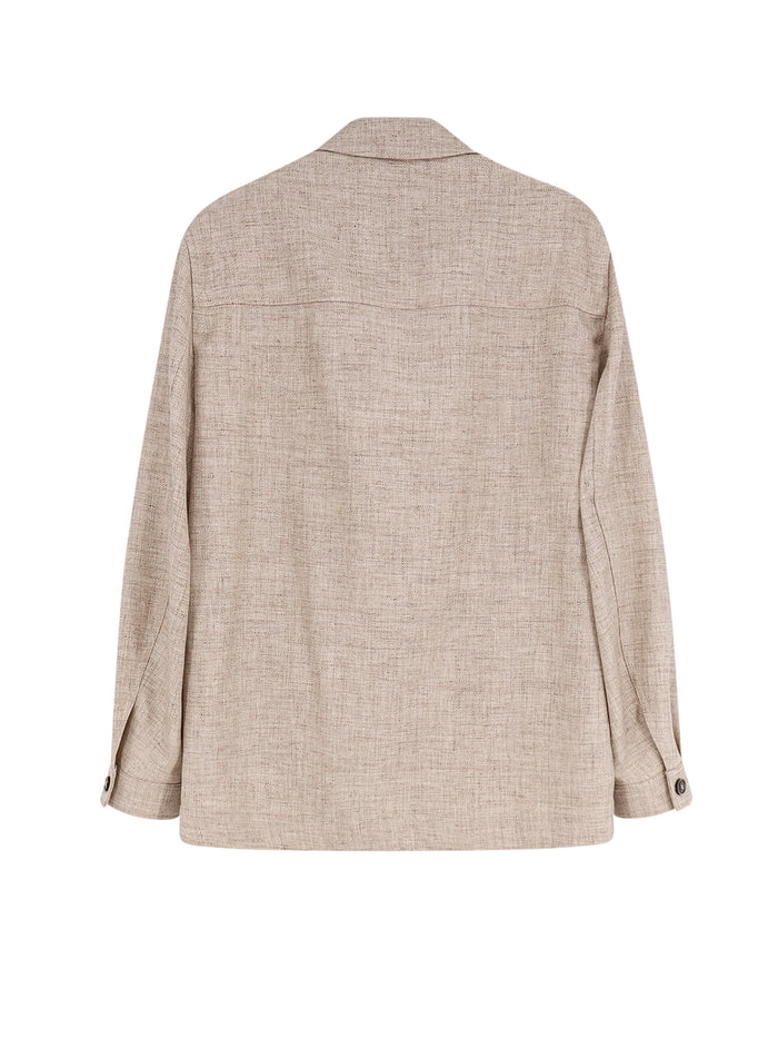 BOSS Jackets Mediumbeige Lana Vergine Seta Lino