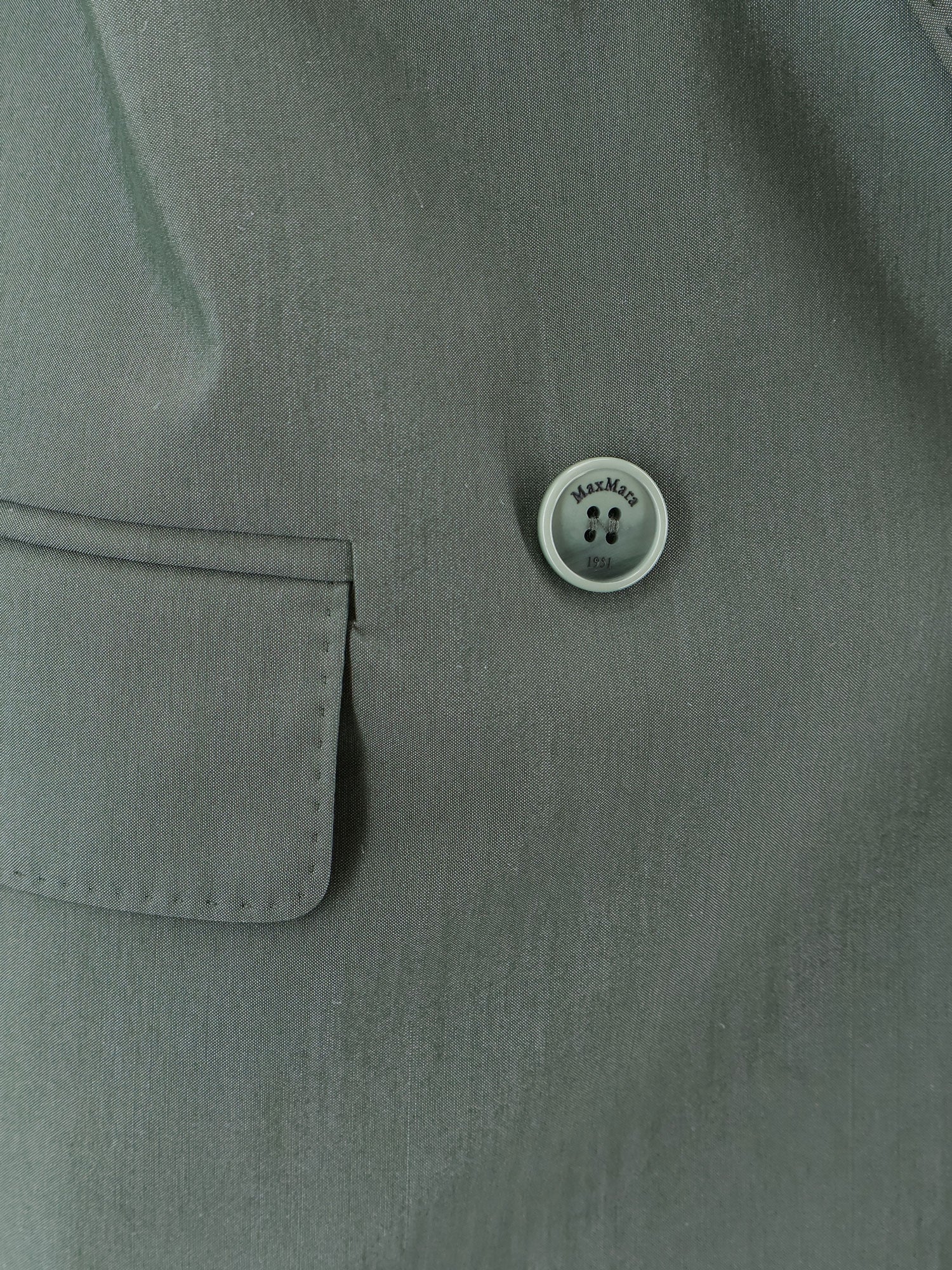 Max Mara Clothing Verde Scuro Lana Vergine Seta