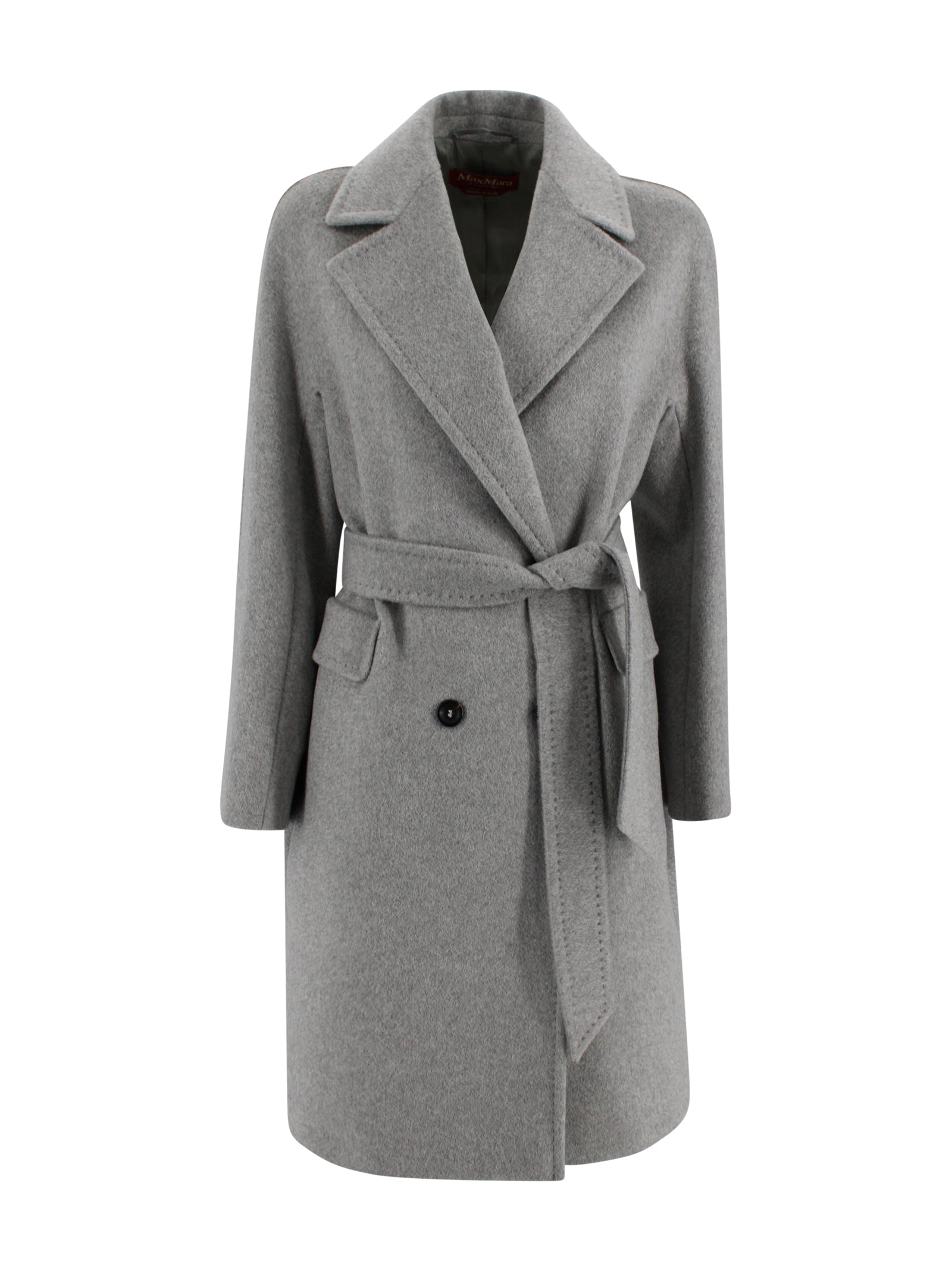 Max Mara Studio Coats Grigio Chiaro Cashmere