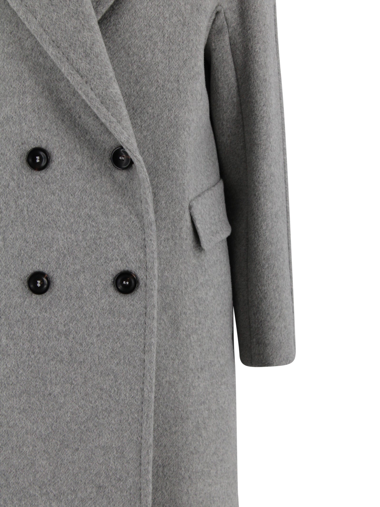 Max Mara Studio Coats Grigio Chiaro Cashmere