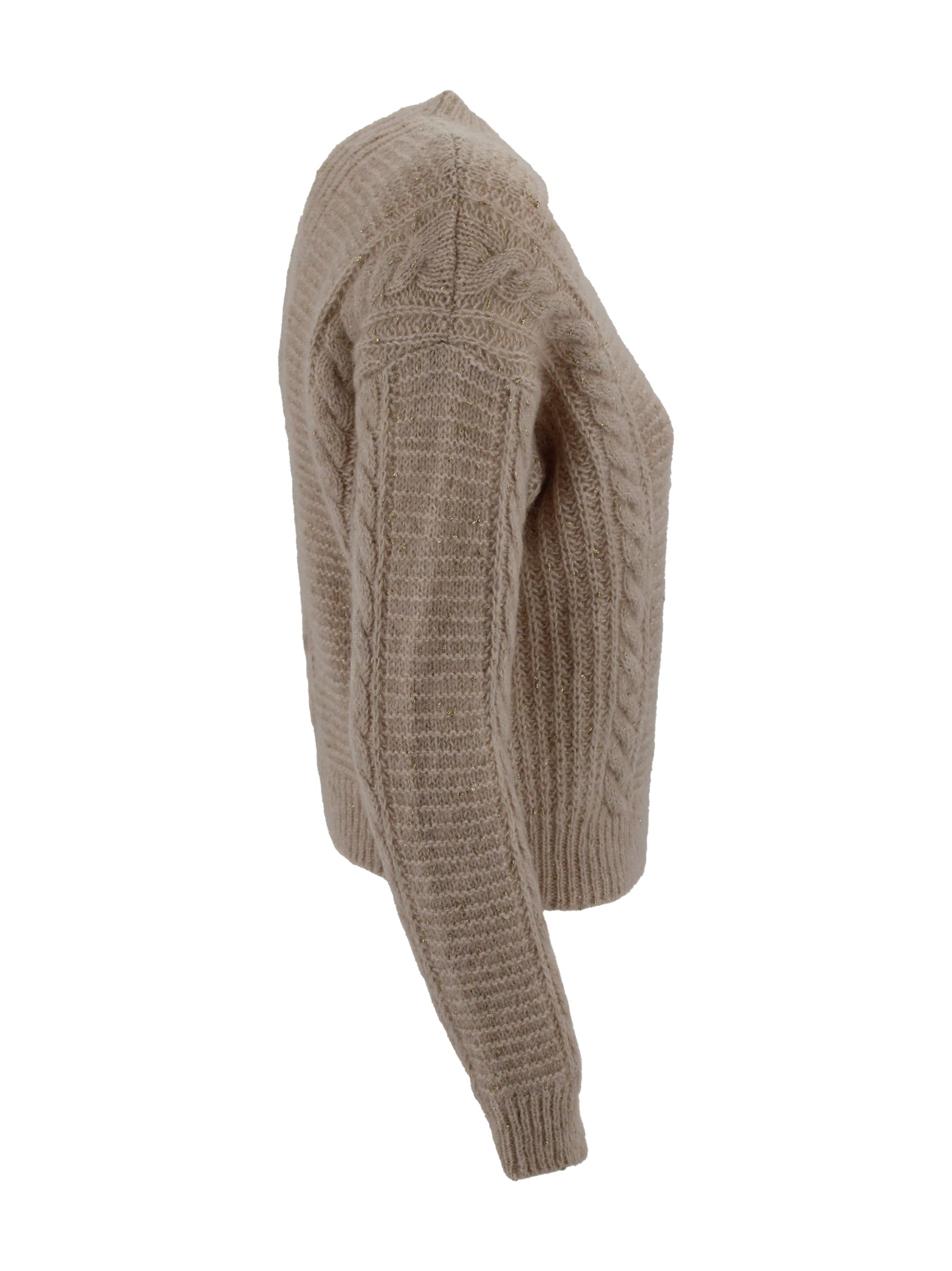 Max Mara Studio Sweaters Beige Poliammide