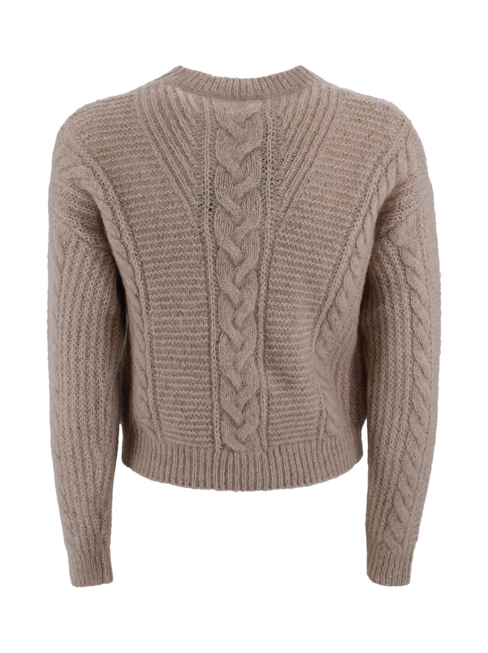 Max Mara Studio Sweaters Beige Poliammide