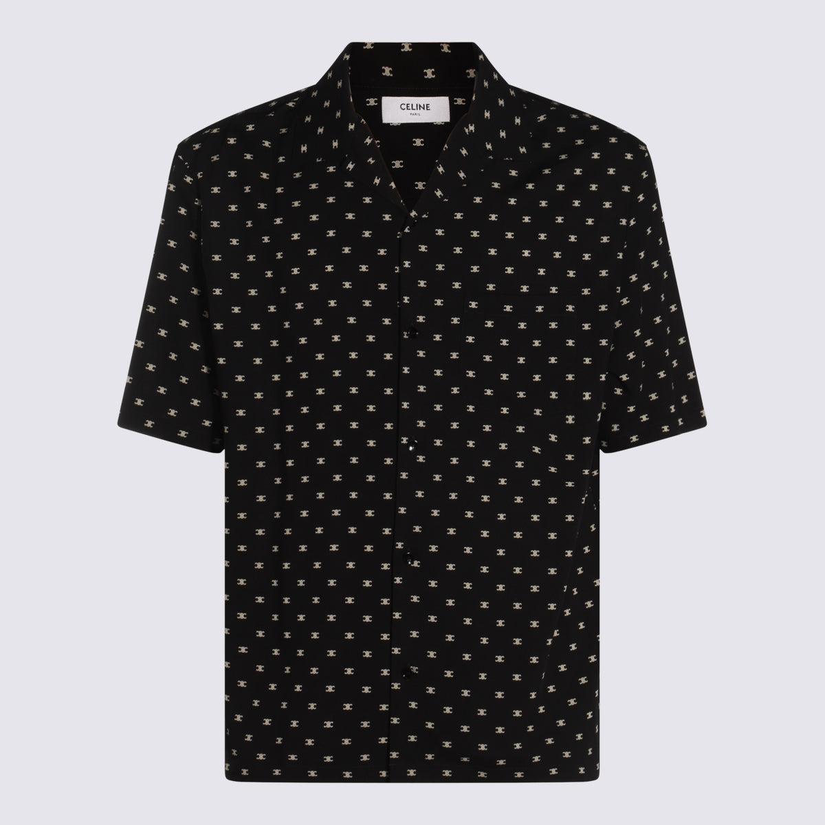 Céline Shirts Noir / Creme Viscose