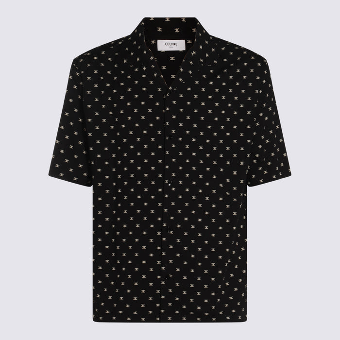 Céline Shirts Noir / Creme Viscose
