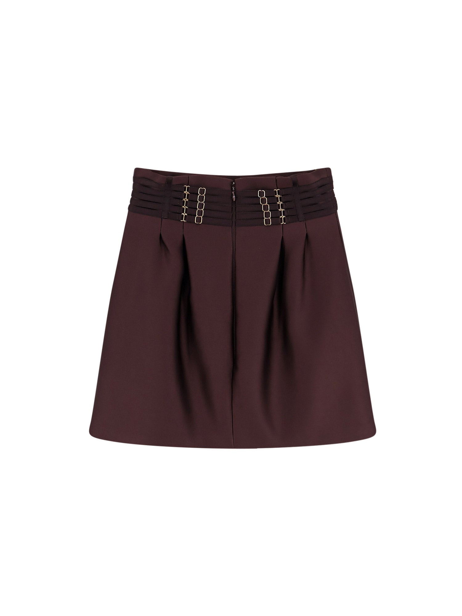 Elisabetta Franchi Skirts Brown Poliestere