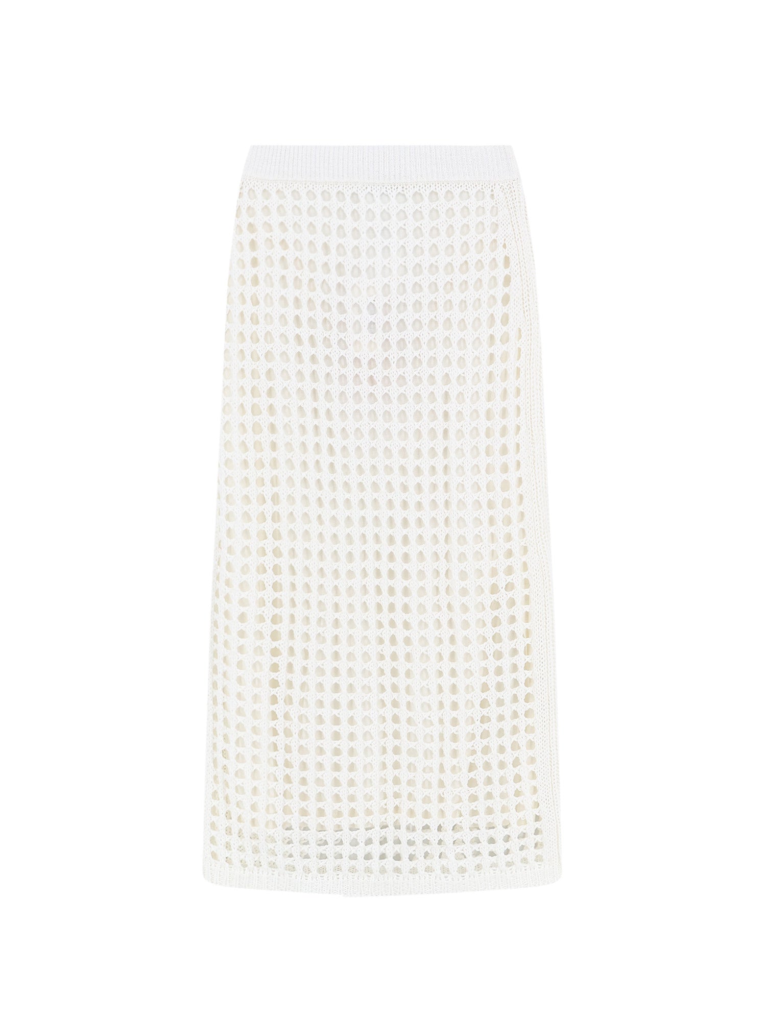 Max Mara Skirts White Cotone