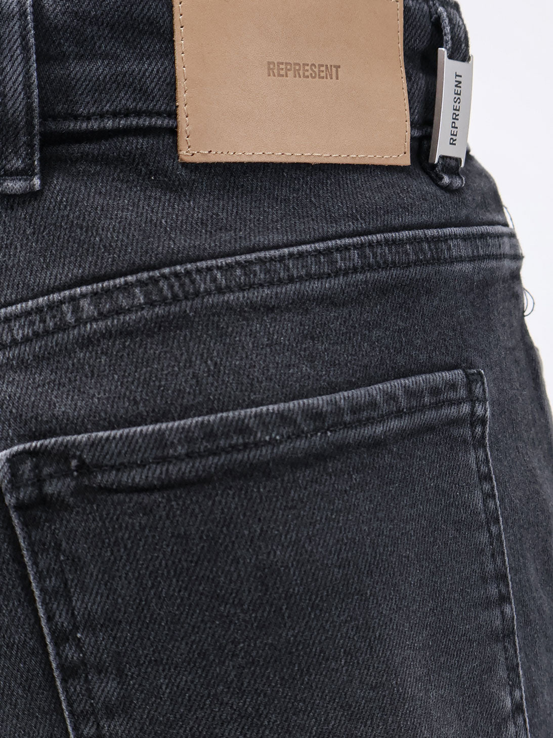 Represent Jeans Aged Black Cotone Elastan