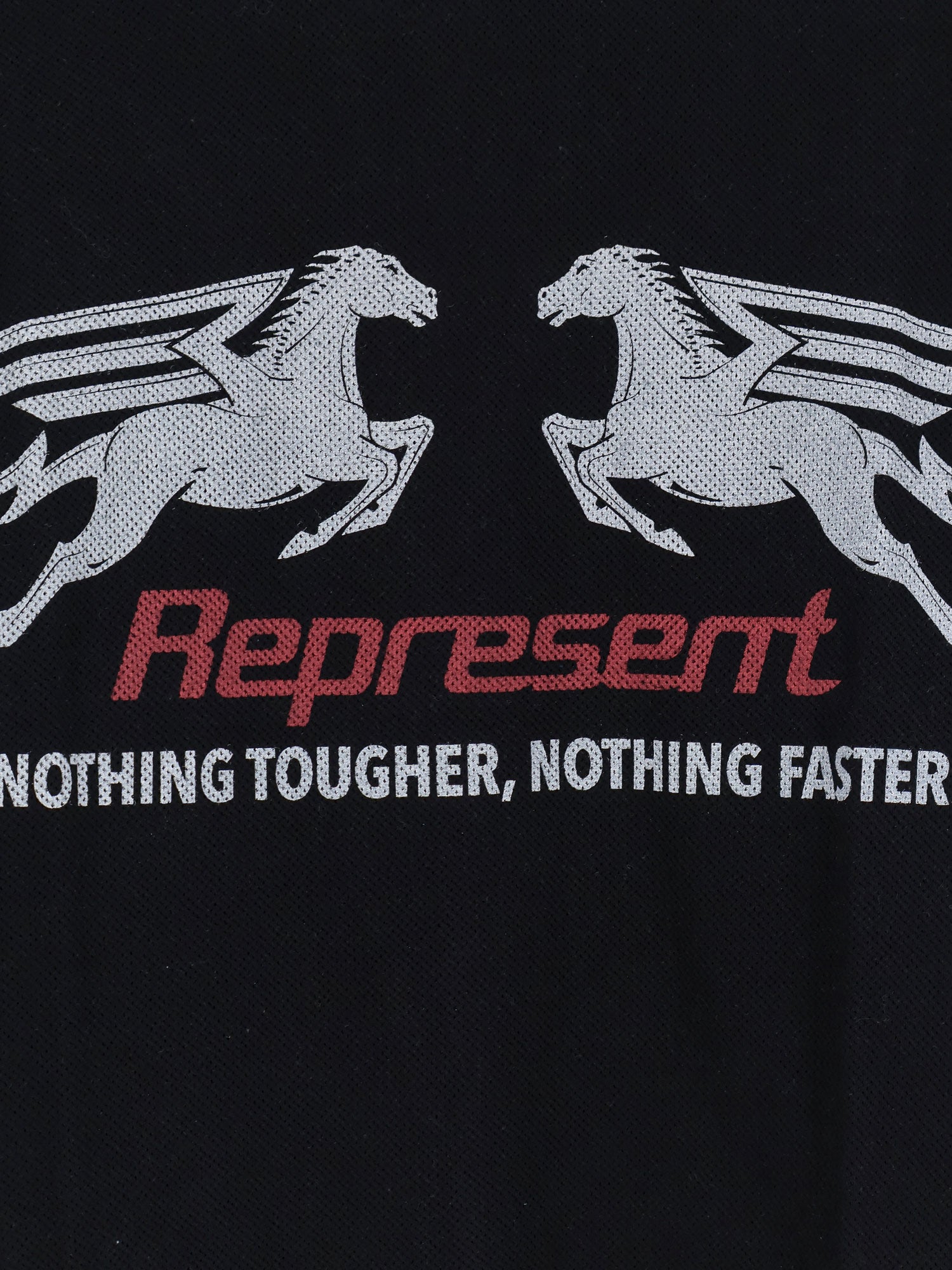 Represent T-shirts and Polos Jet Black Cotone