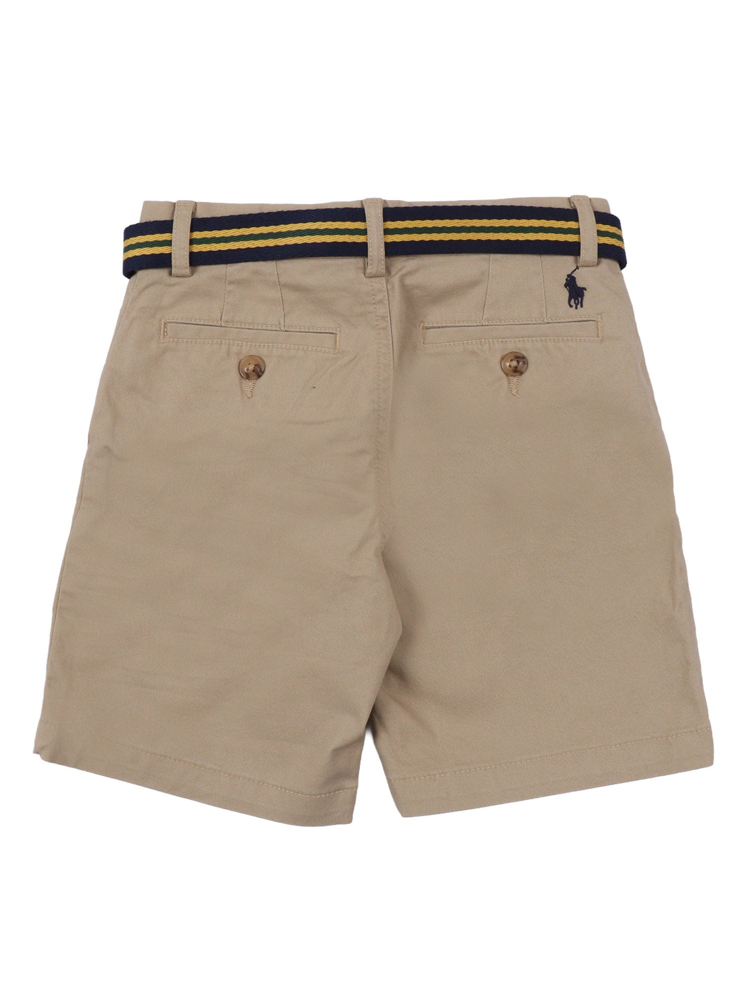 BEDFORD SHRT-SHORTS-FLAT FRONT Beige Cotton Elastane
