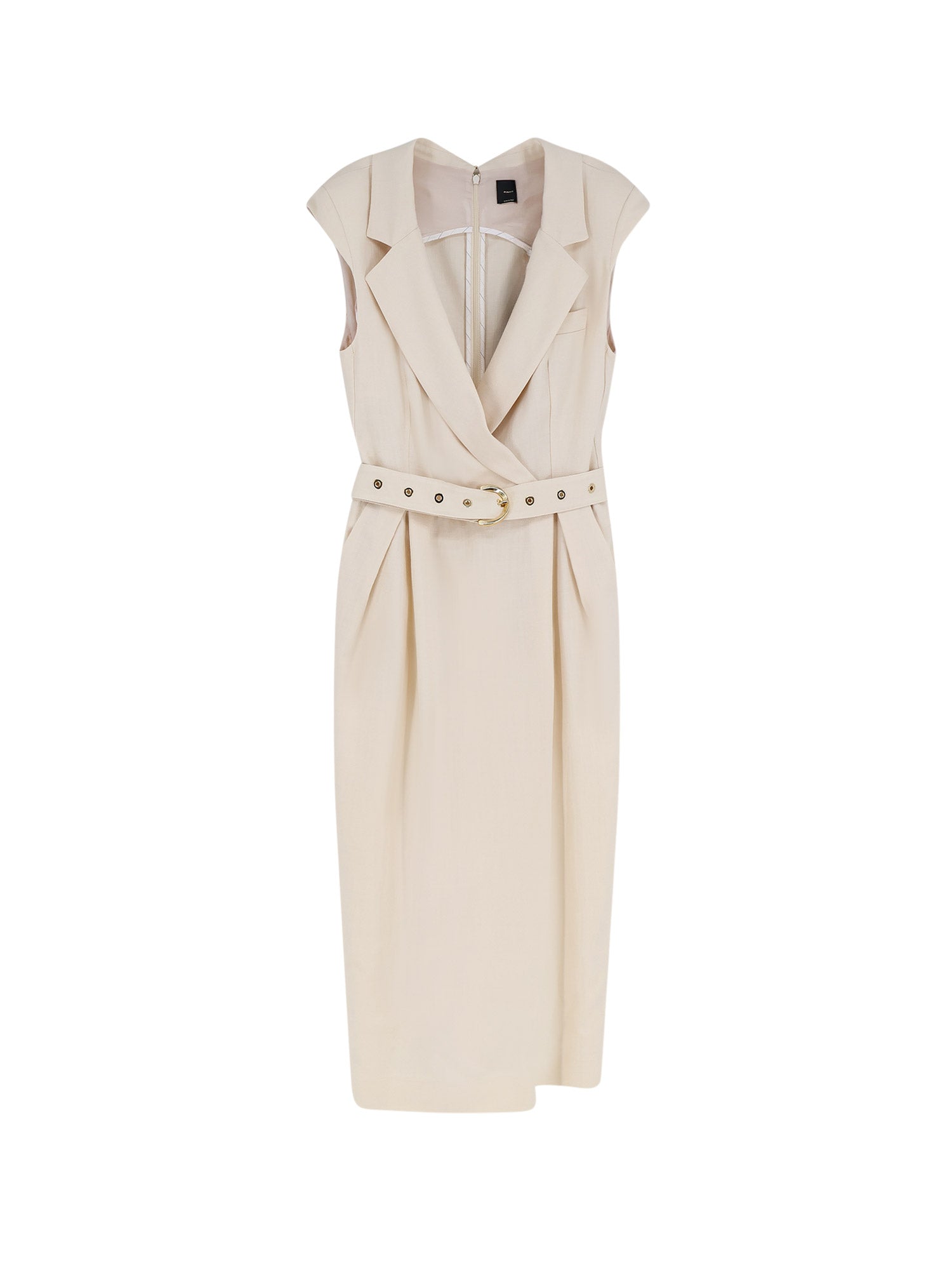 Pinko Dresses White Viscosa Poliestere Elastan