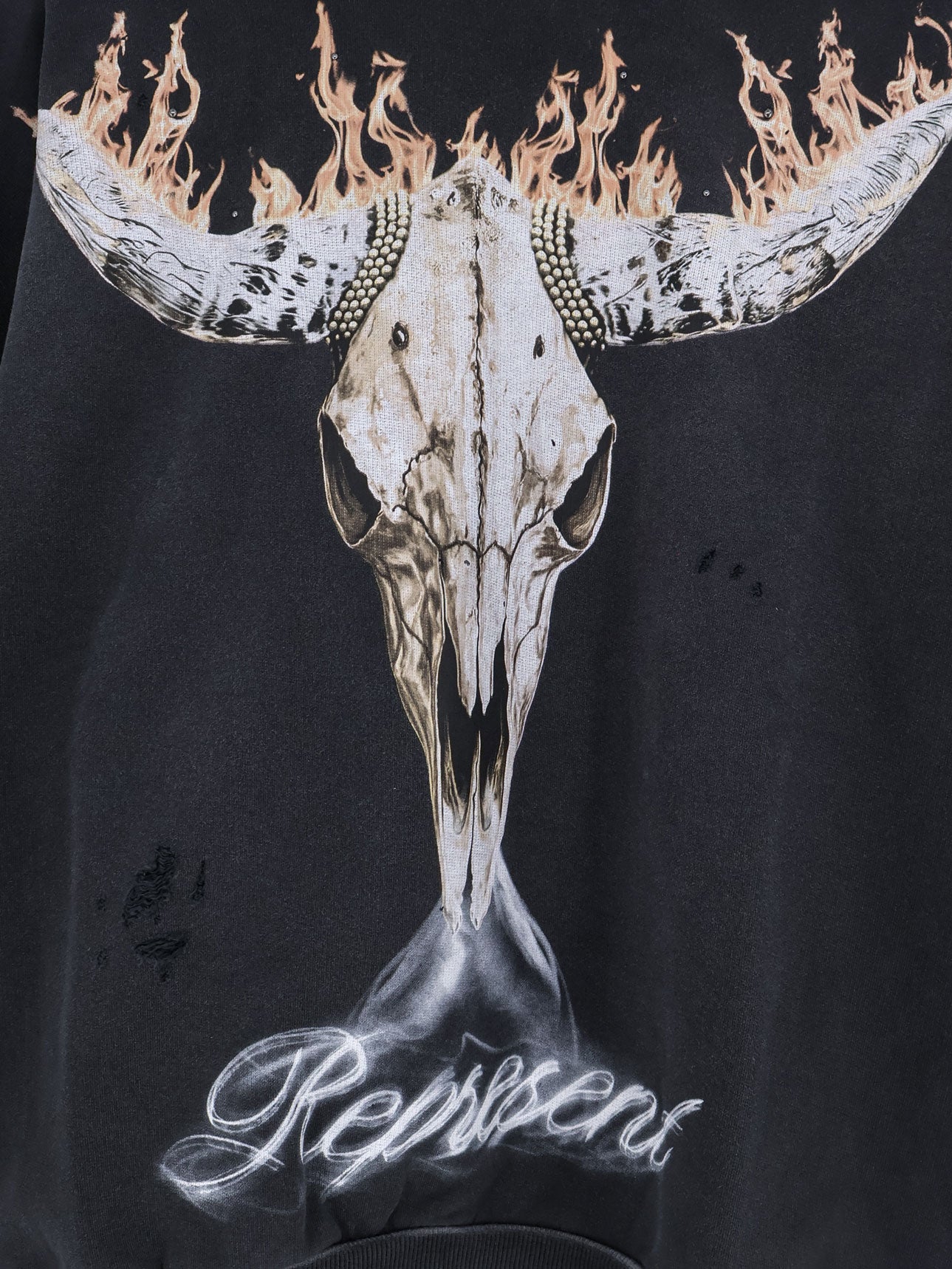 Represent Sweaters Stained Black Cotone