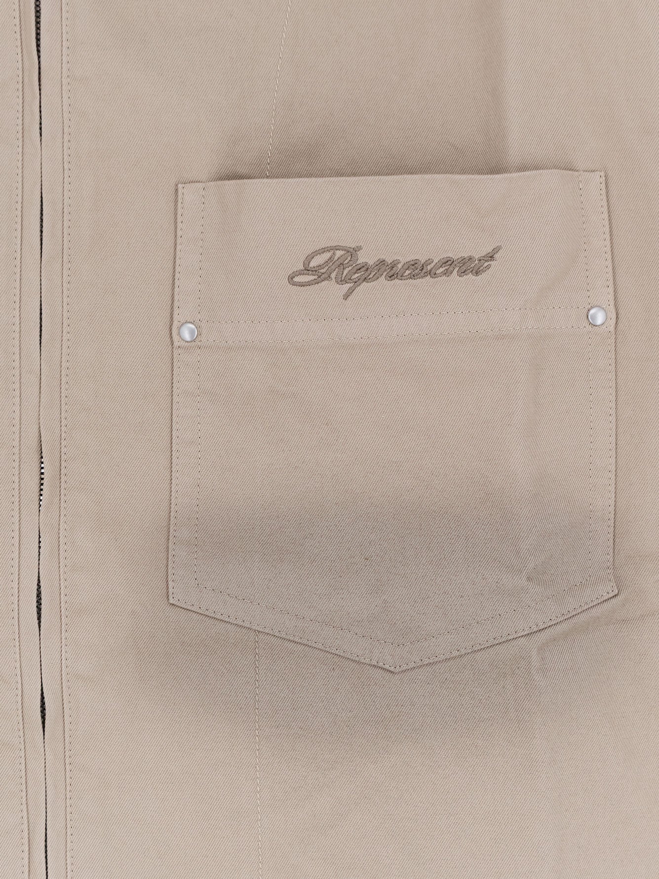 Represent Shirts Vintage Khaki Cotone