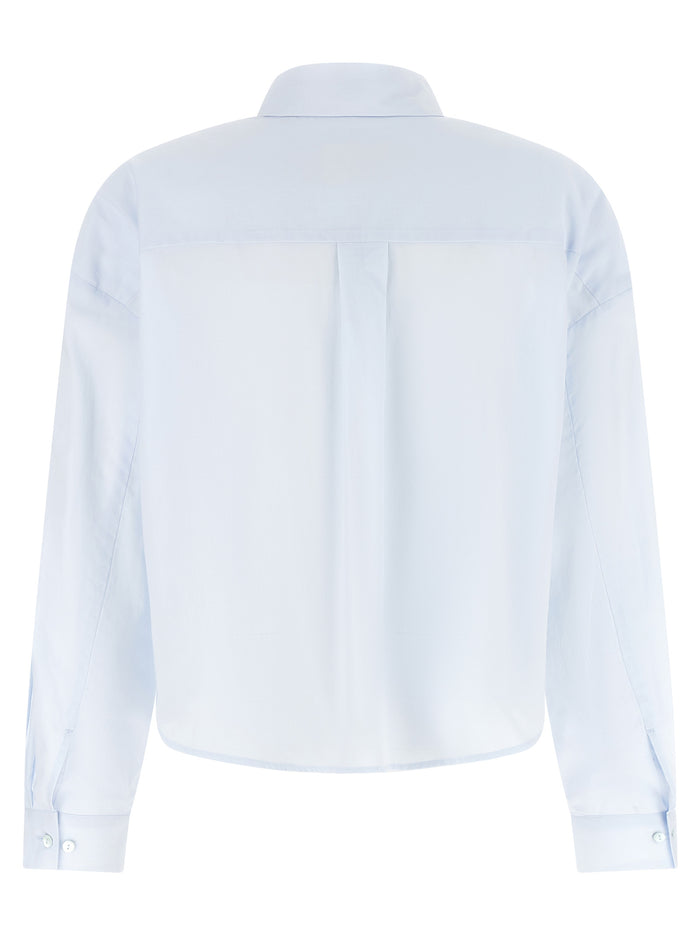 Heather Shirt Light Blue Cotton Shirt, Blouse