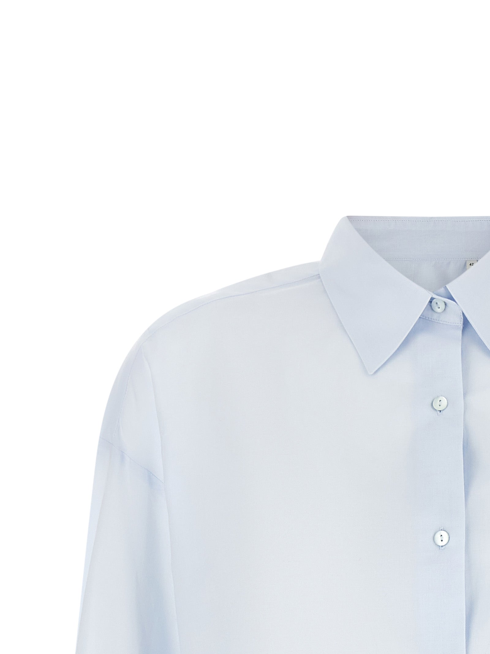 Heather Shirt Light Blue Cotton Shirt, Blouse
