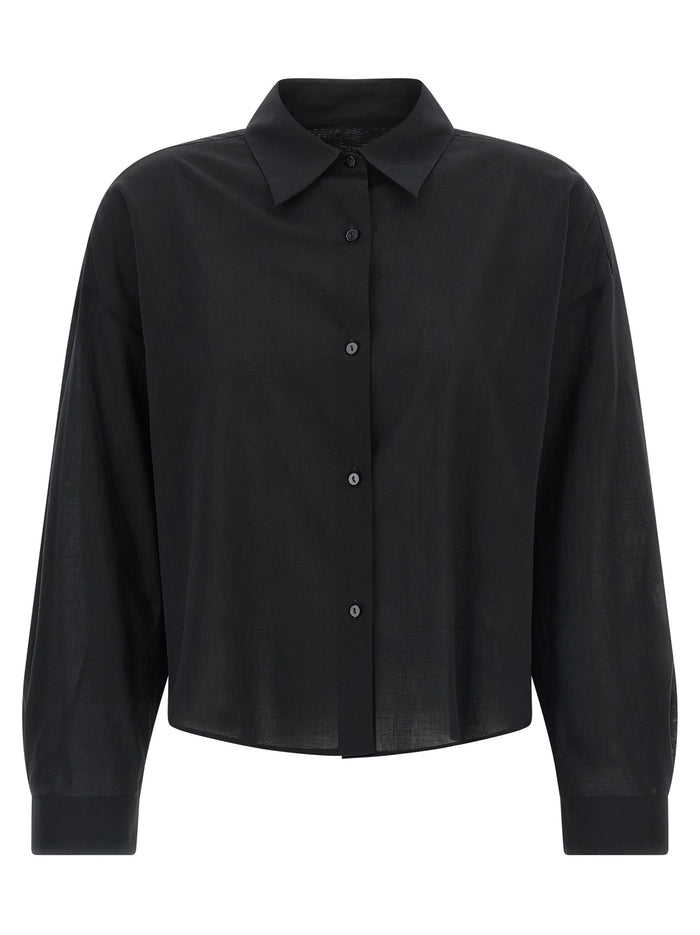 Heather shirt White/black Cotton Shirt, Blouse