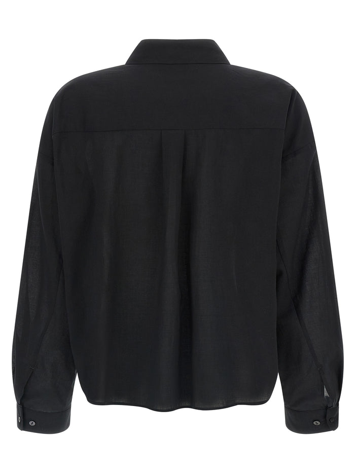 Heather shirt White/black Cotton Shirt, Blouse