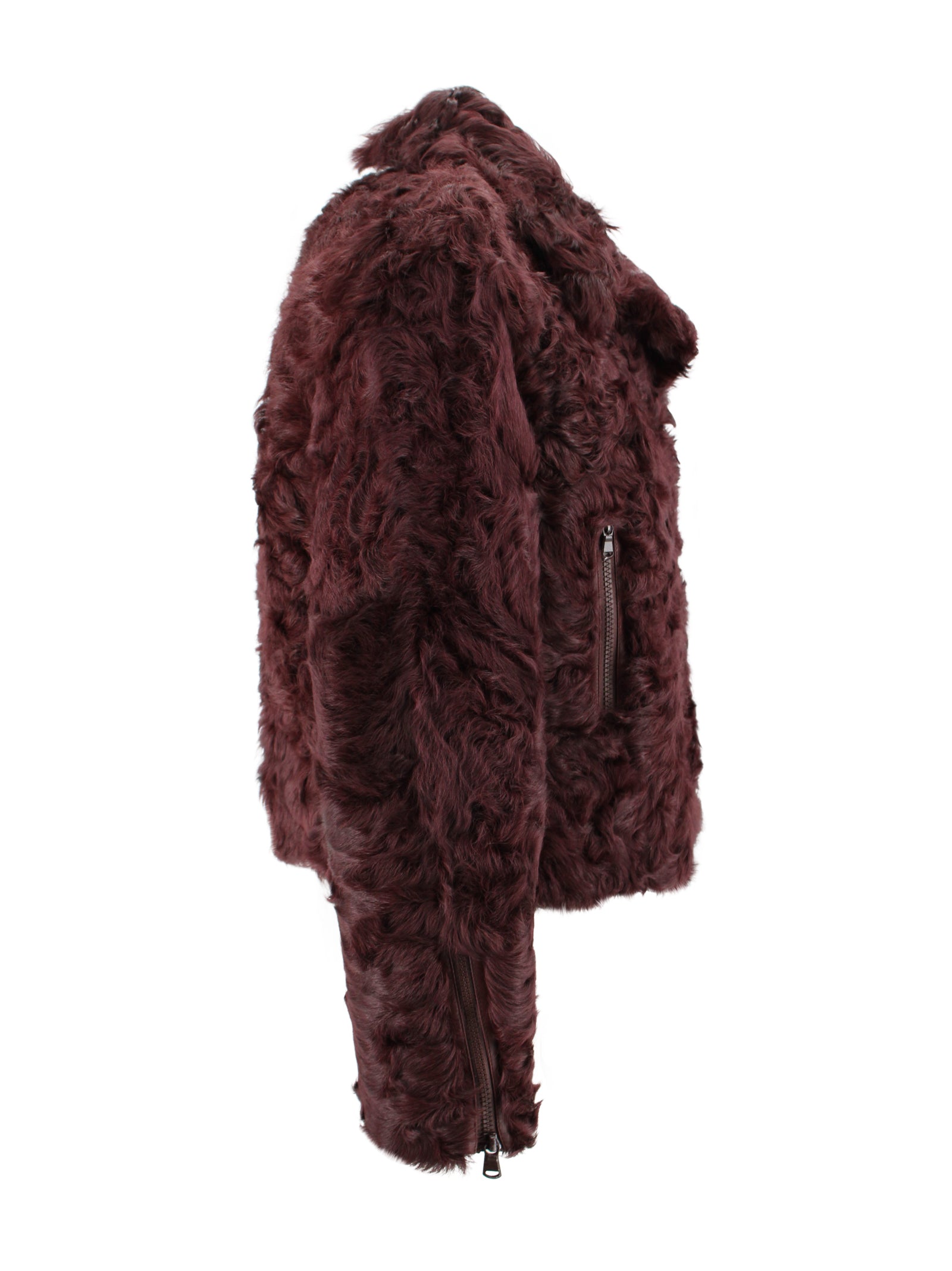Brunello Cucinelli Jackets Rosso Pelliccia Montone