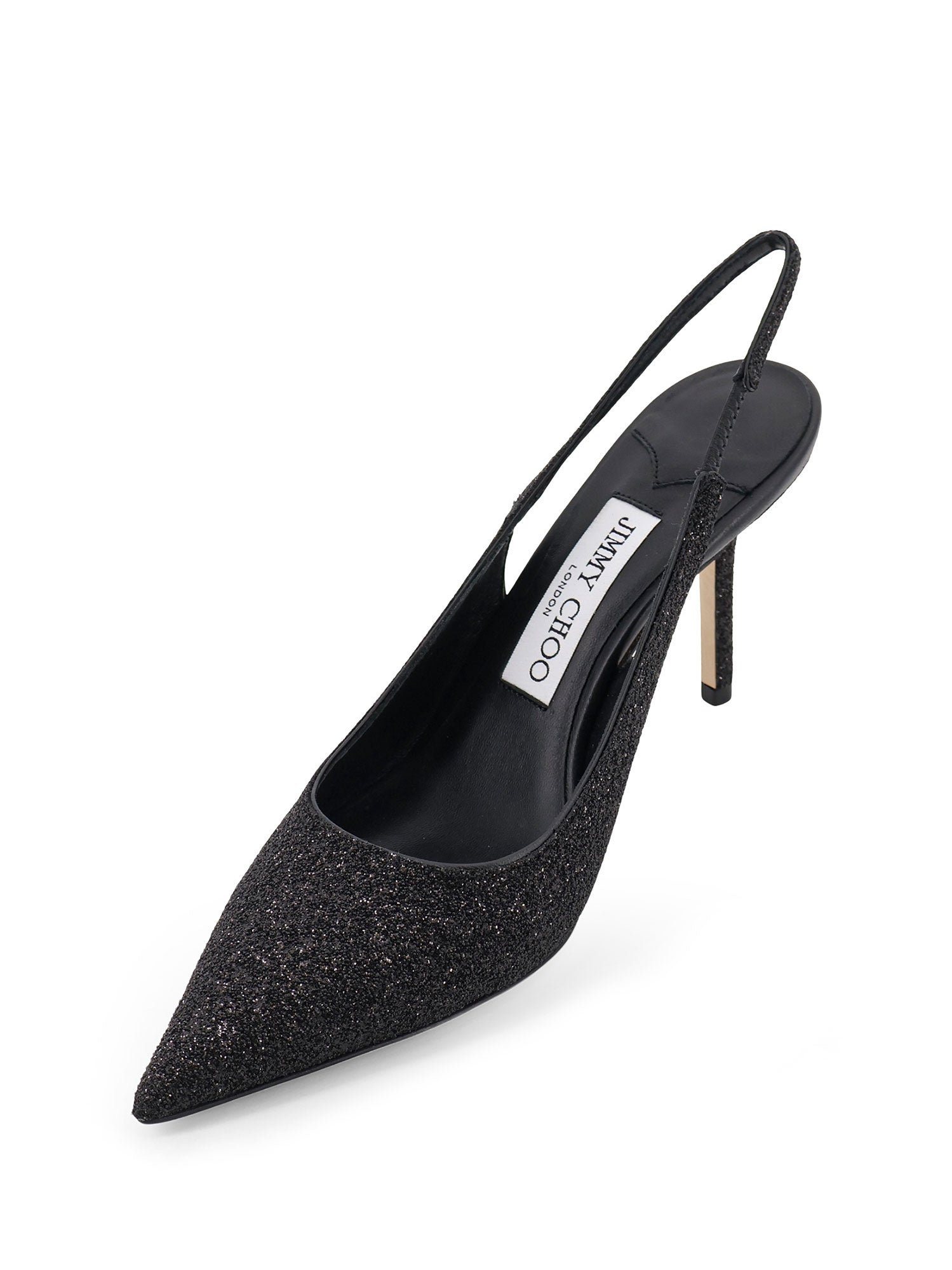 Jimmy Choo With Heel Black Pelle