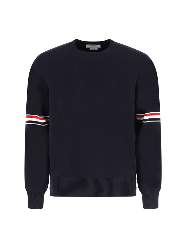Cotton Crewneck Sweater Navy