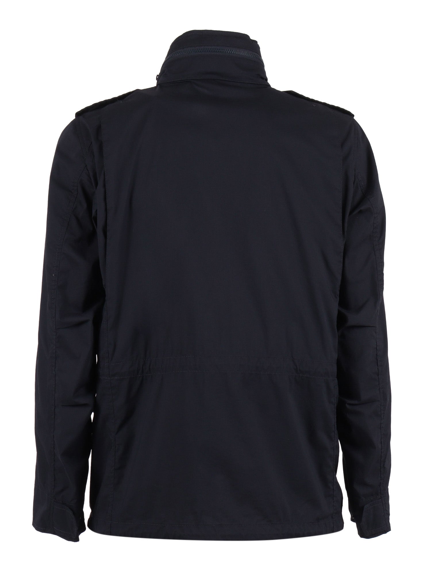 MAN JACKET Blue Cotton Polyamide Elastane Heavy