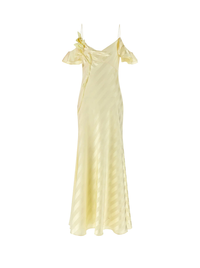 SELF PORTRAIT Dresses Yellow Poliestere Elastan