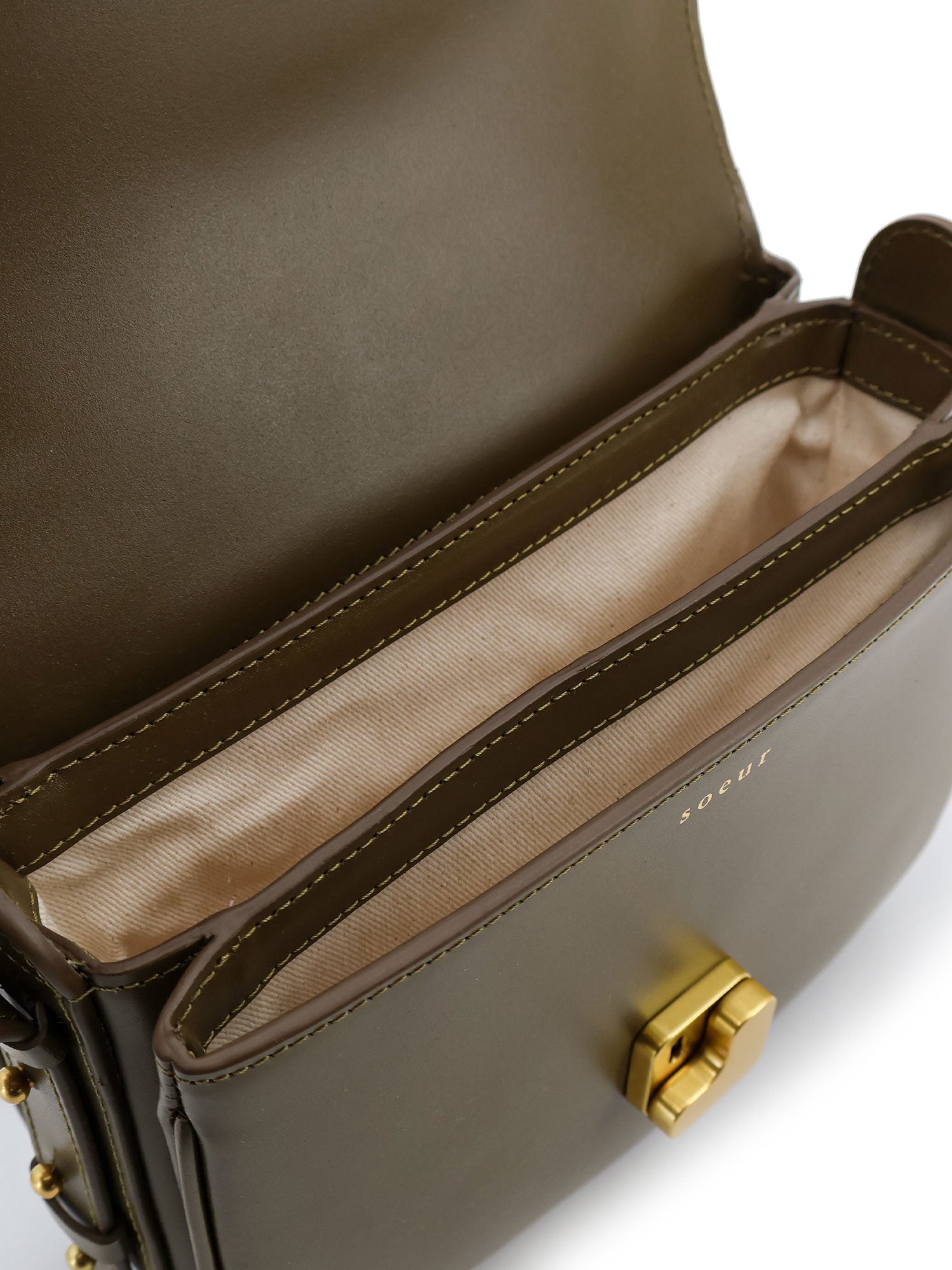SOEUR Bags Kaki Pelle