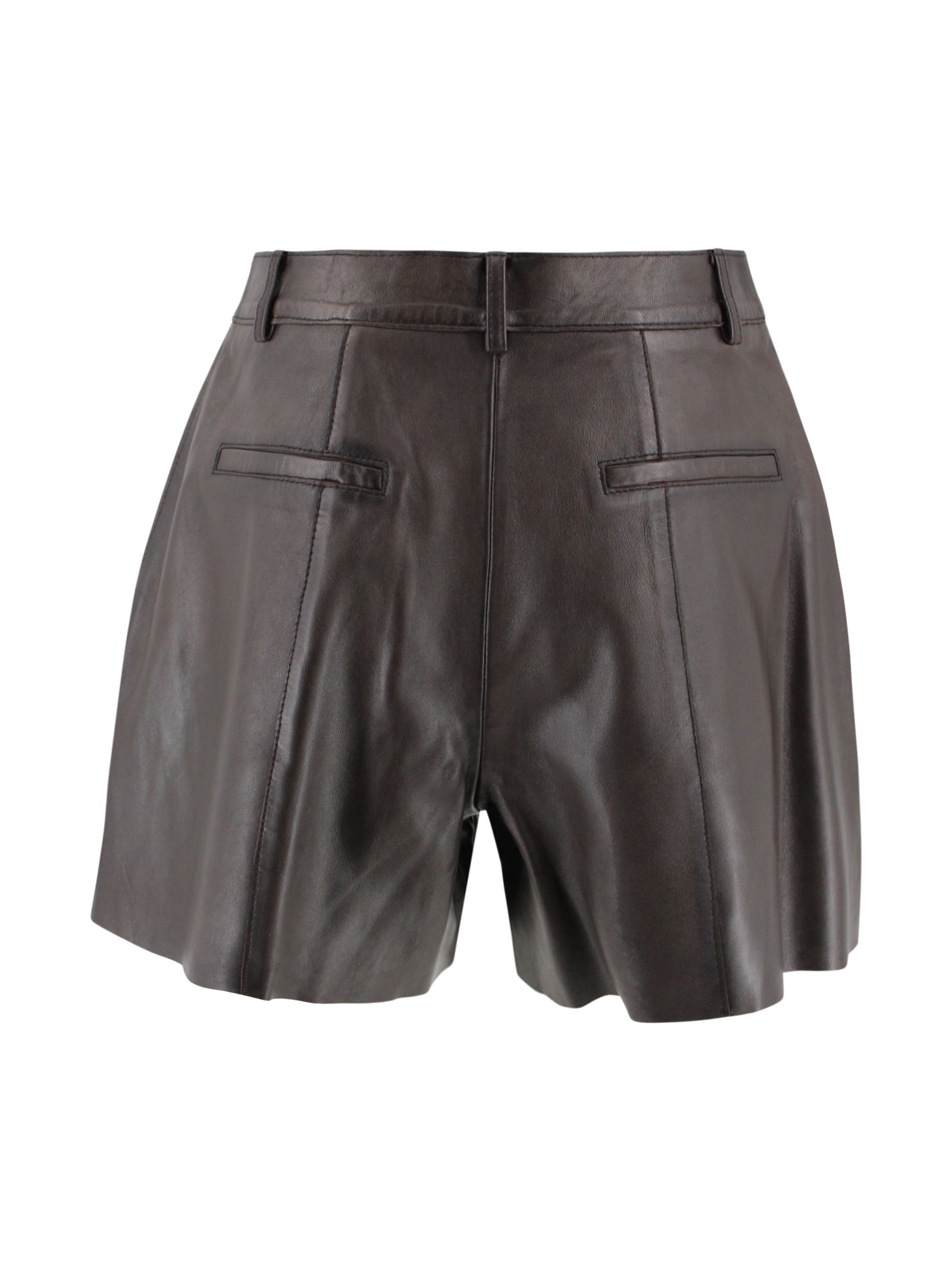 Parosh Shorts Testa Di Moro Lamb Leather