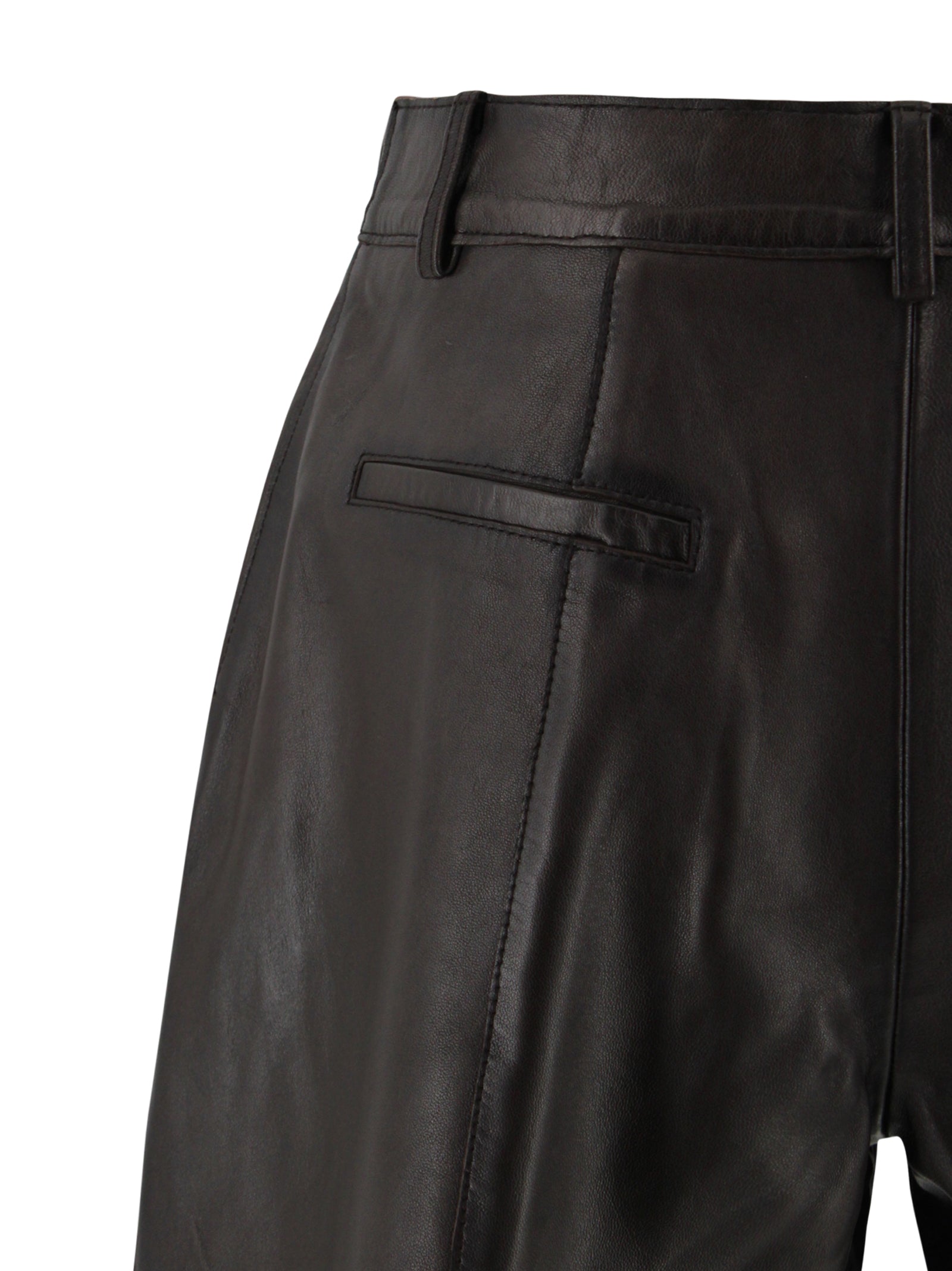 Parosh Shorts Testa Di Moro Lamb Leather
