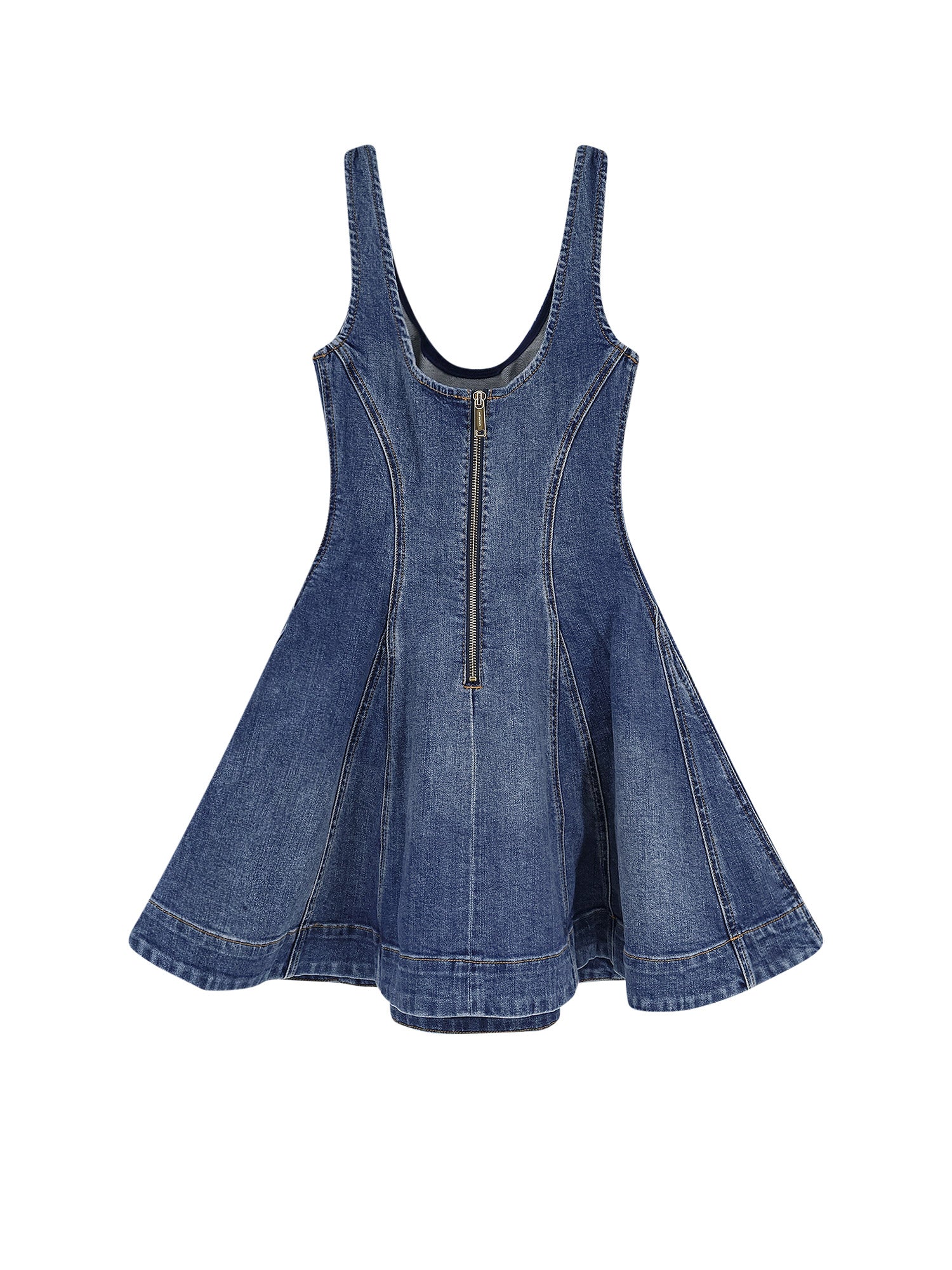 SELF PORTRAIT Dresses Blue Cotone Elastan