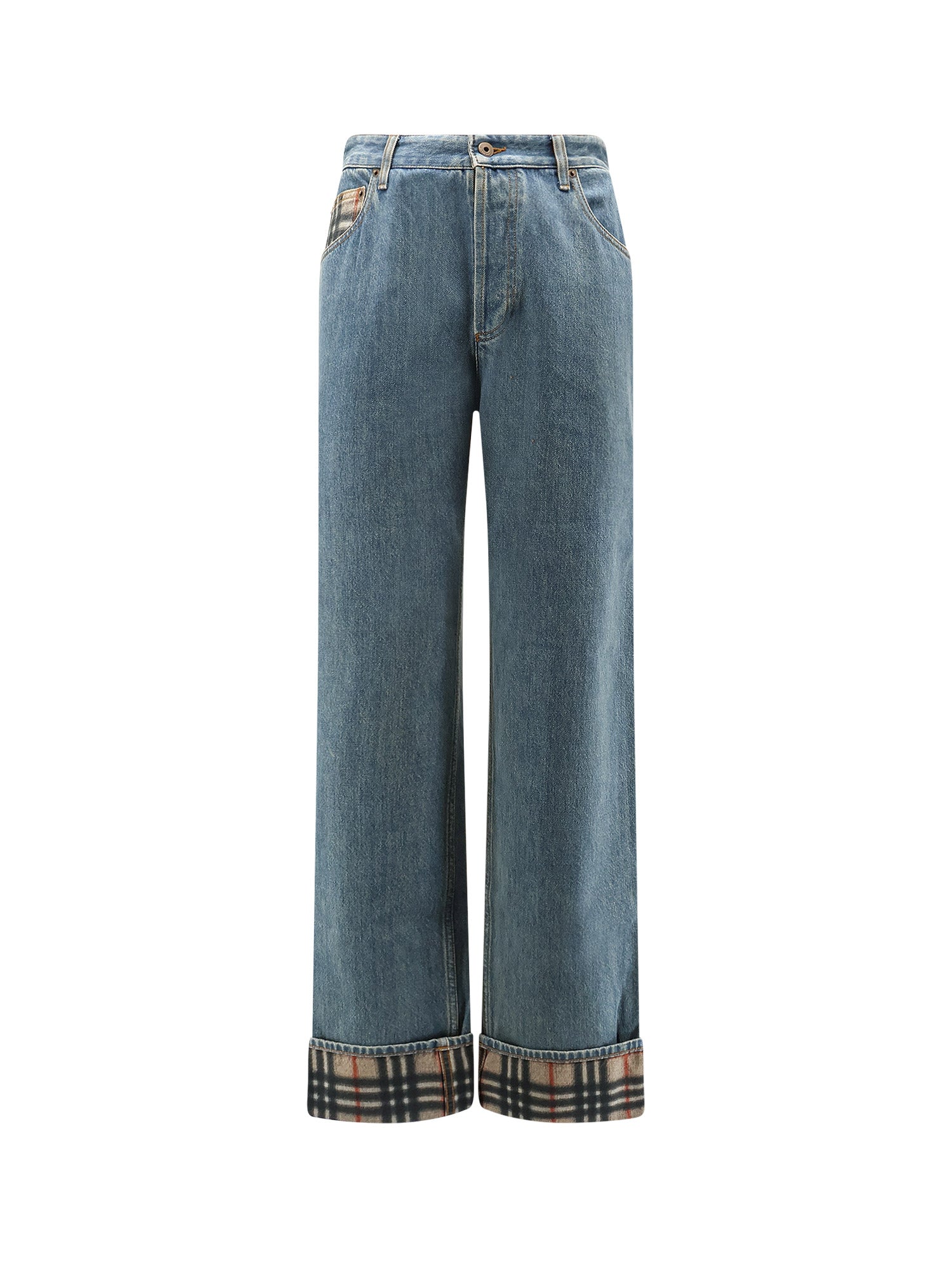 Burberry Jeans Mid Blue Cotone