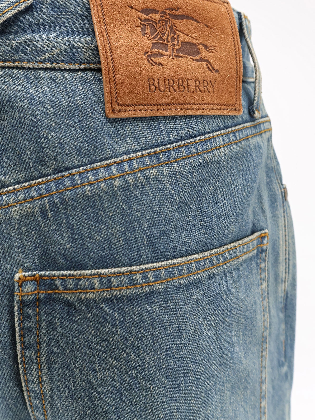 Burberry Jeans Mid Blue Cotone