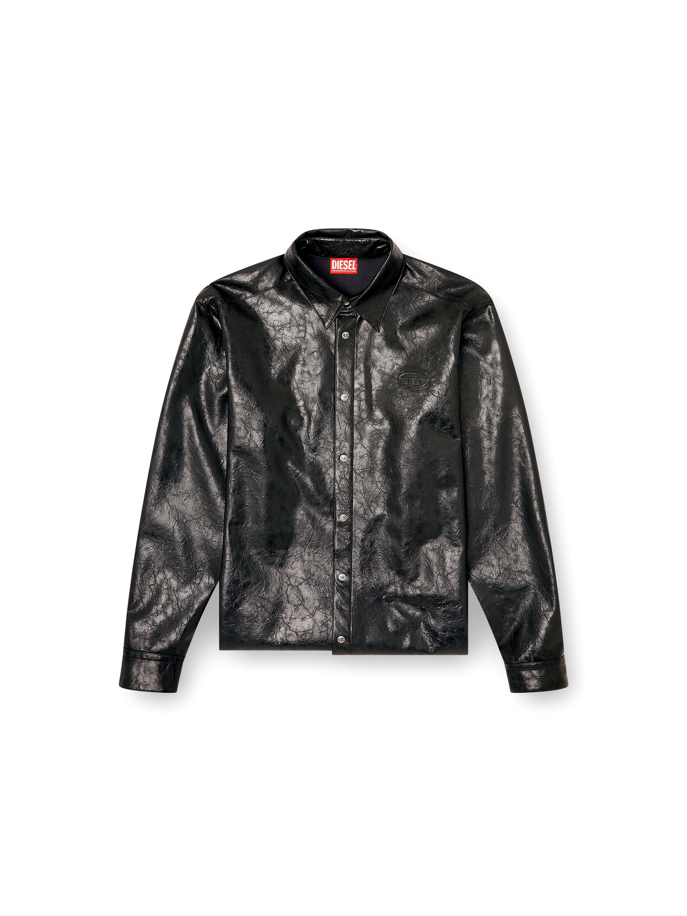Diesel Shirts Black Viscosa