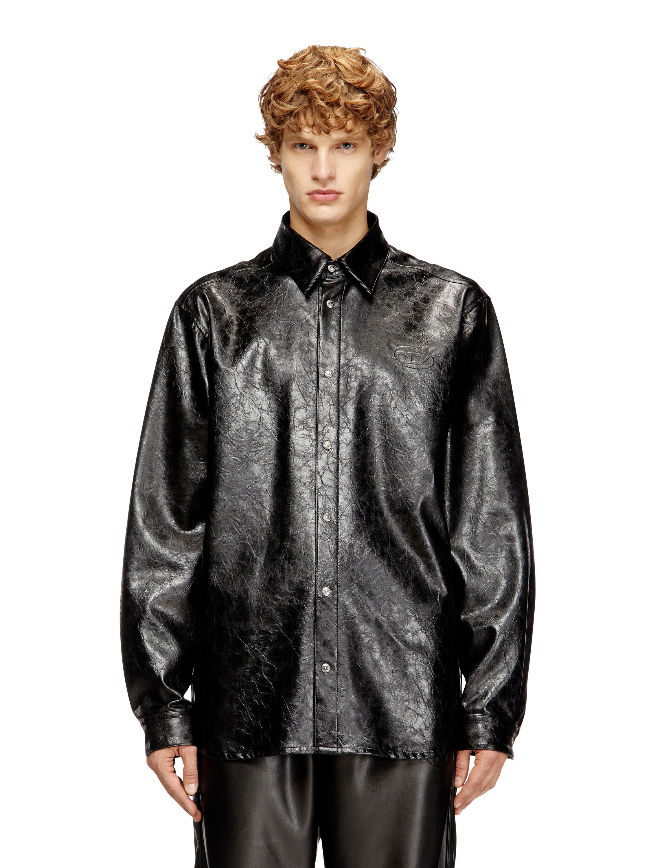 Diesel Shirts Black Viscosa