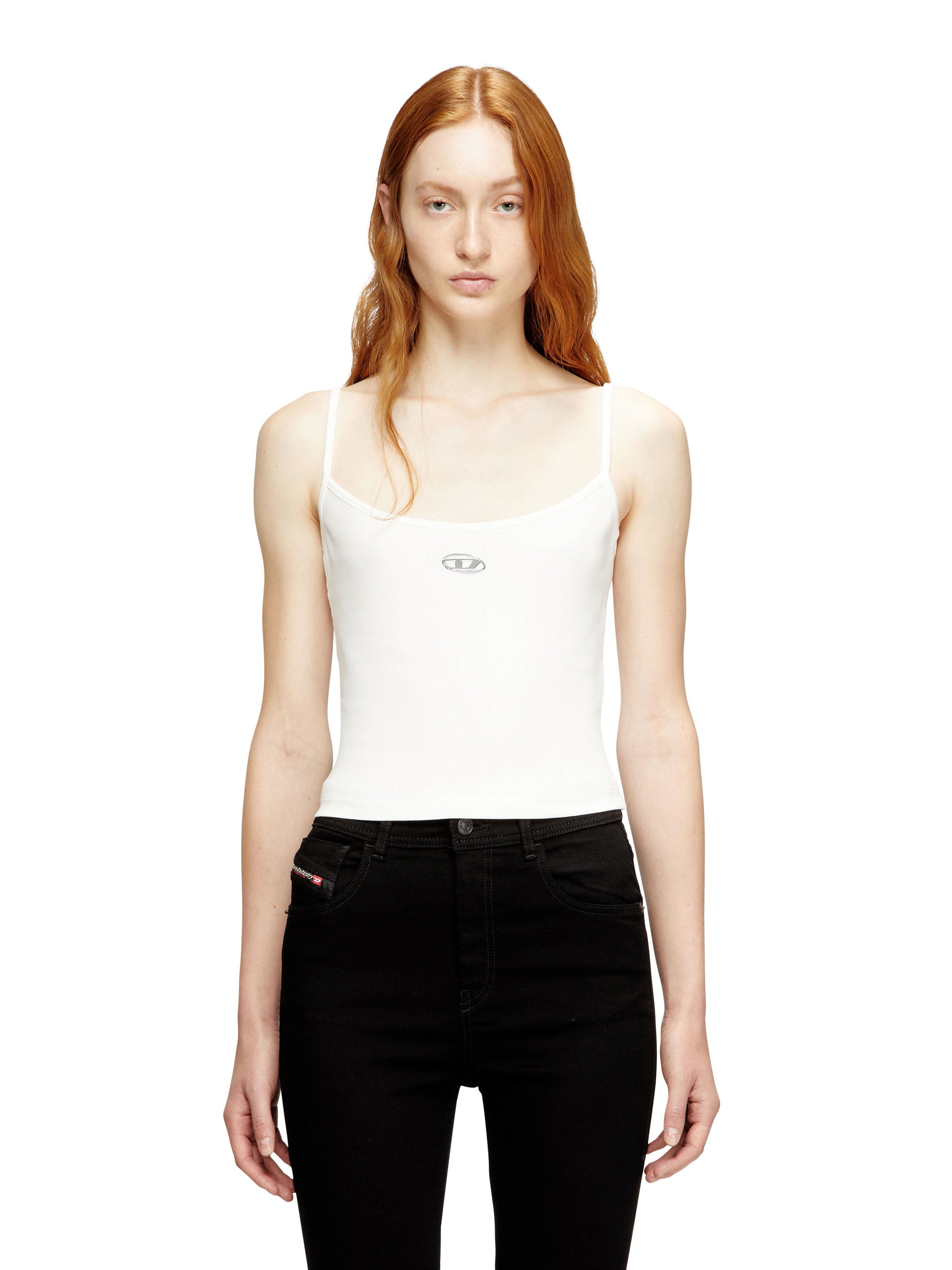 Diesel T-shirts and Polos White Cotone