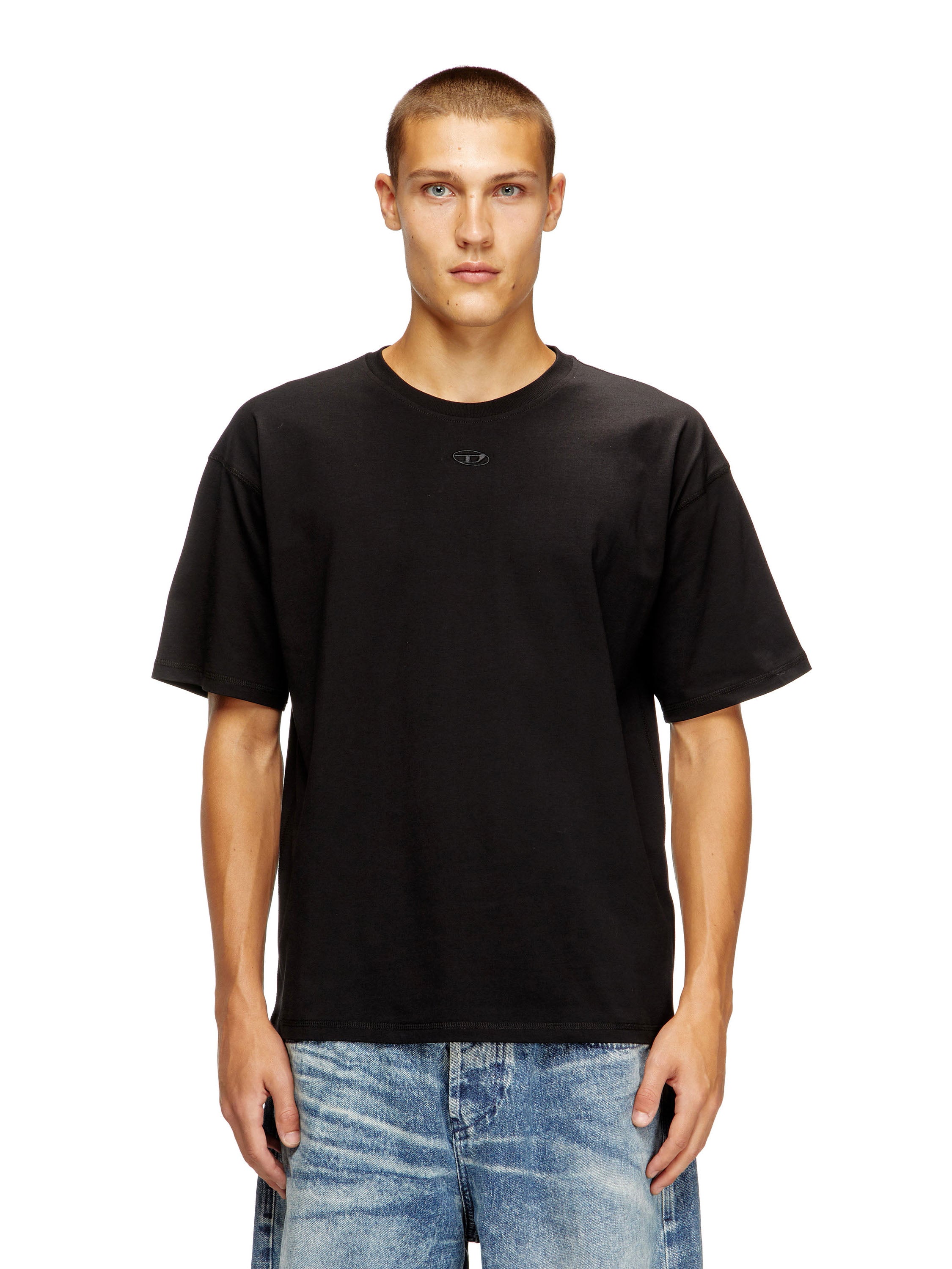 Diesel T-shirts and Polos Black Cotone