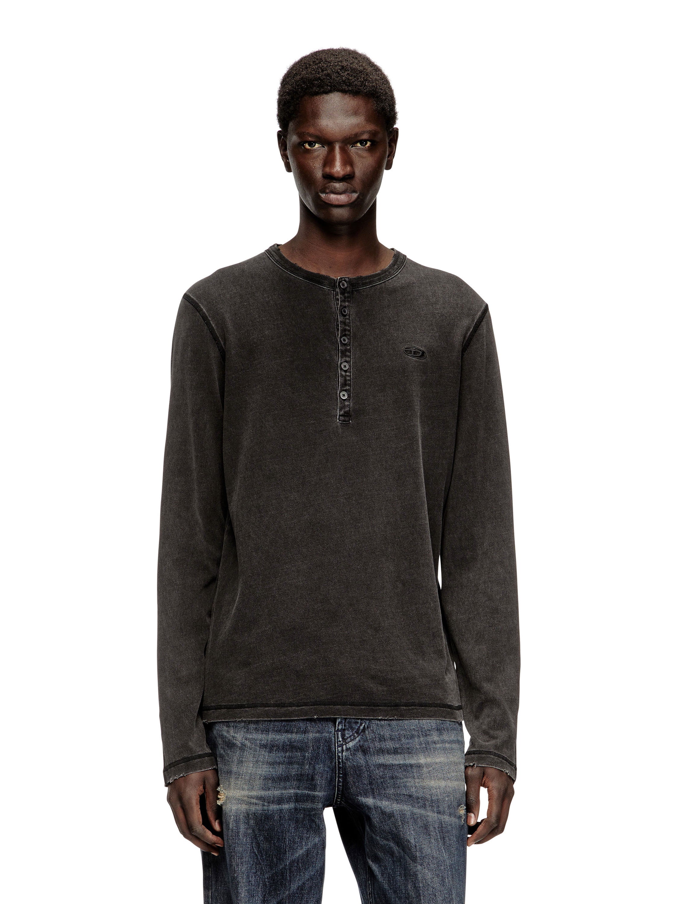 Diesel T-shirts and Polos Grey Cotone