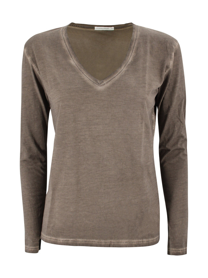 ANONYM T-shirts and Polos Brown Cotone