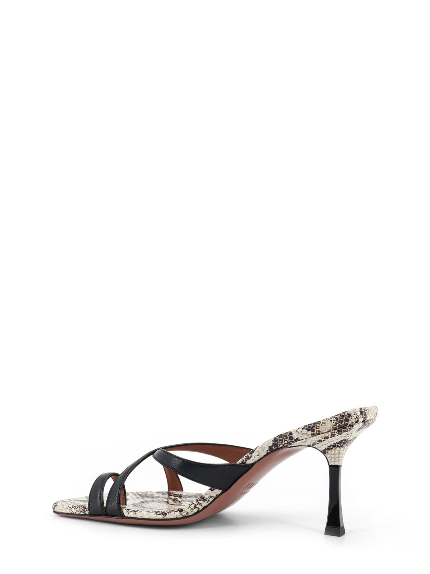 Paris Texas Sandals Pythonblack Pelle