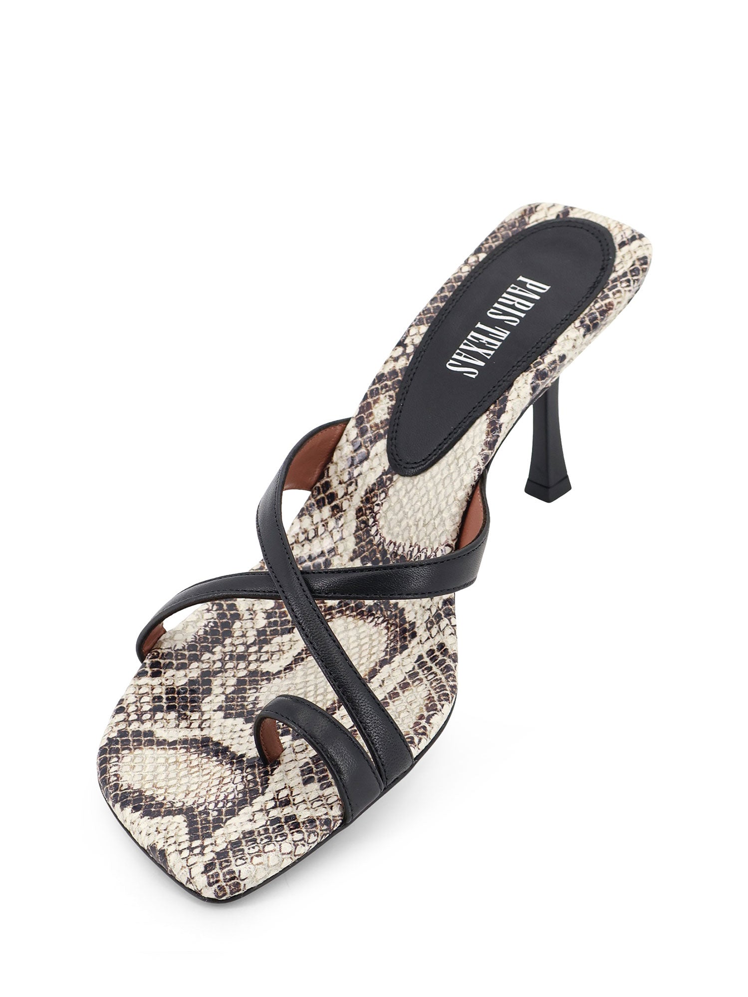 Paris Texas Sandals Pythonblack Pelle
