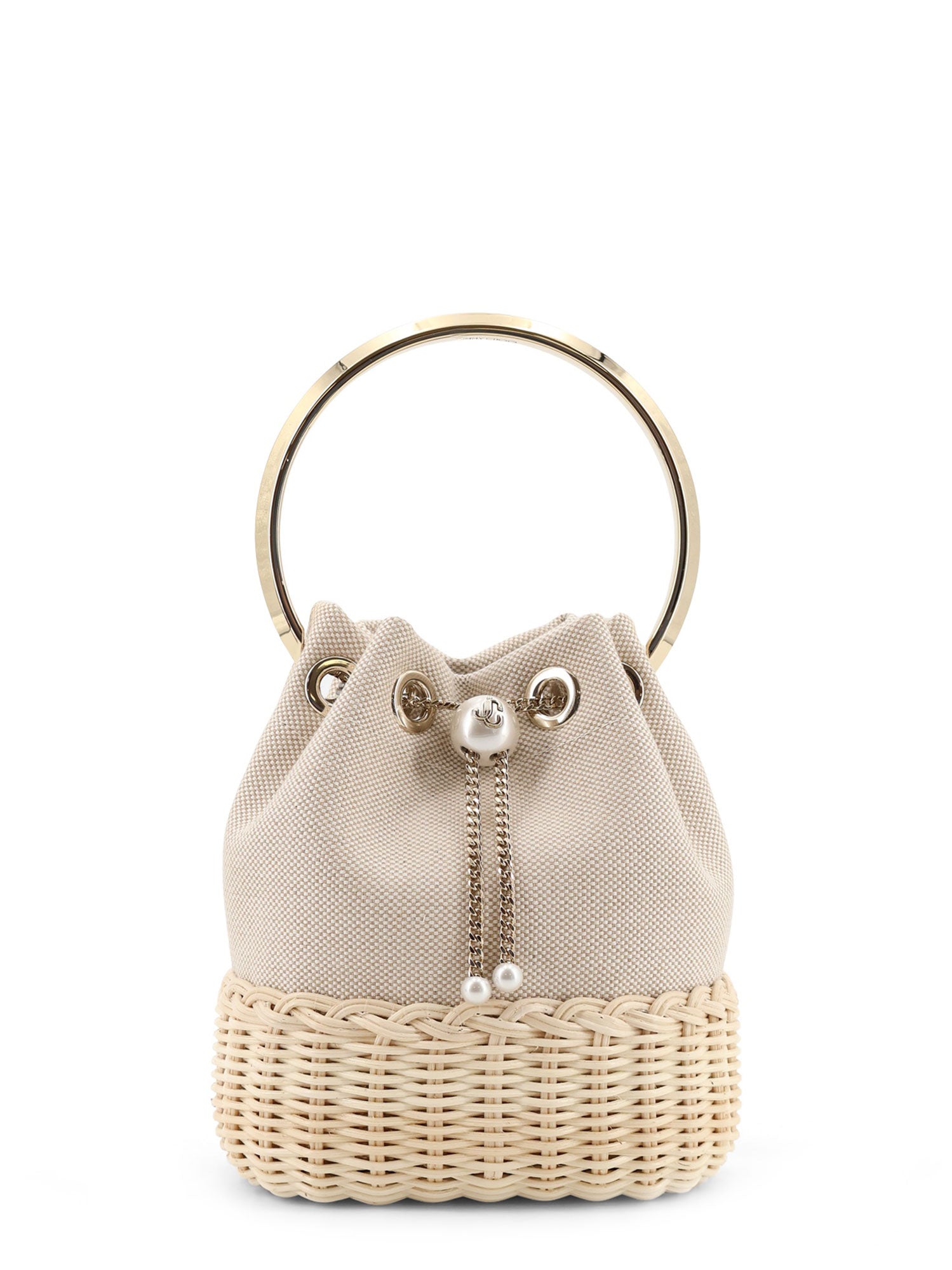 Jimmy Choo Bags Almondmix Canvas/rafia